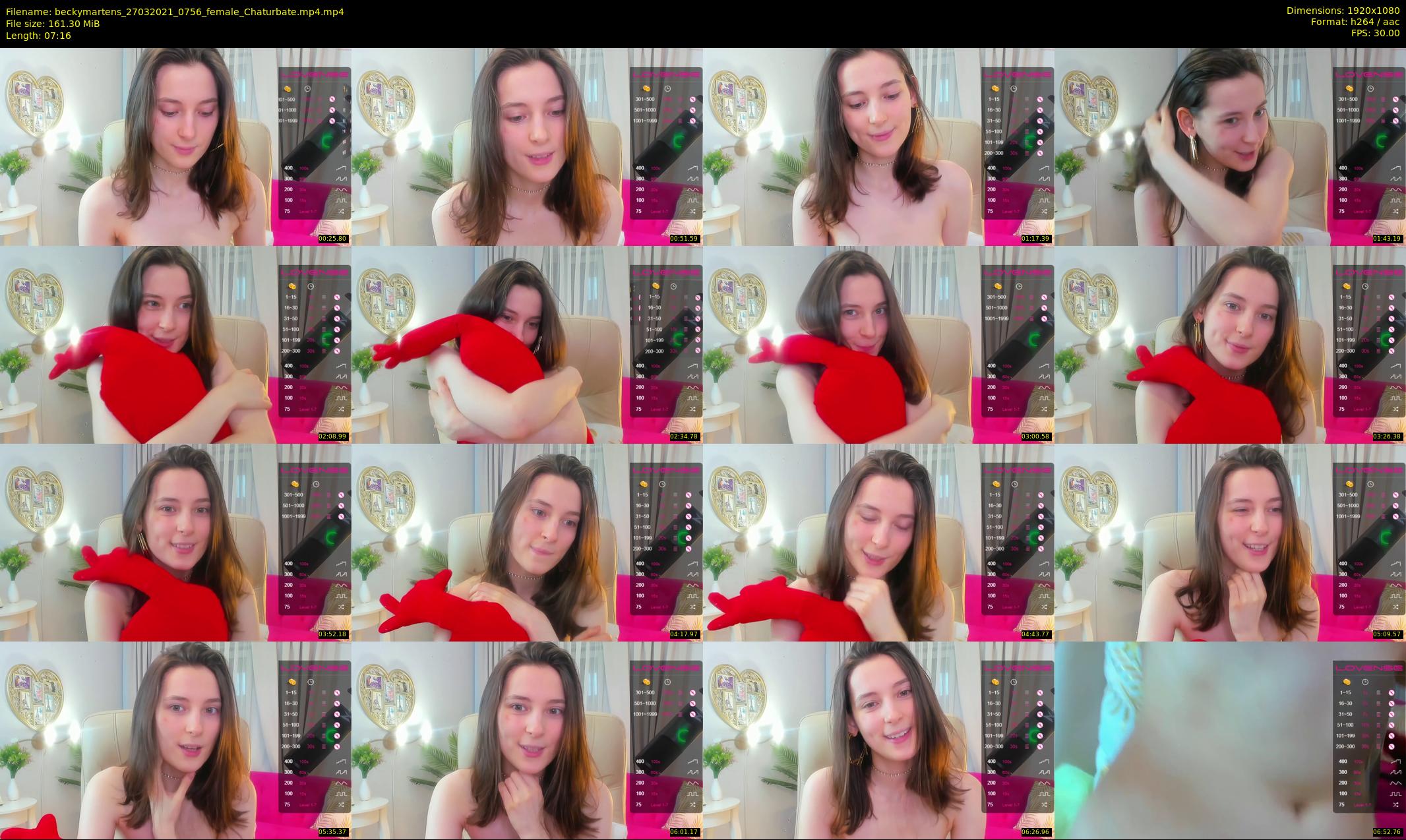 beckymartens — 8 minute Chaturbate female cam show recording, 1080p, Mar 27, 2021