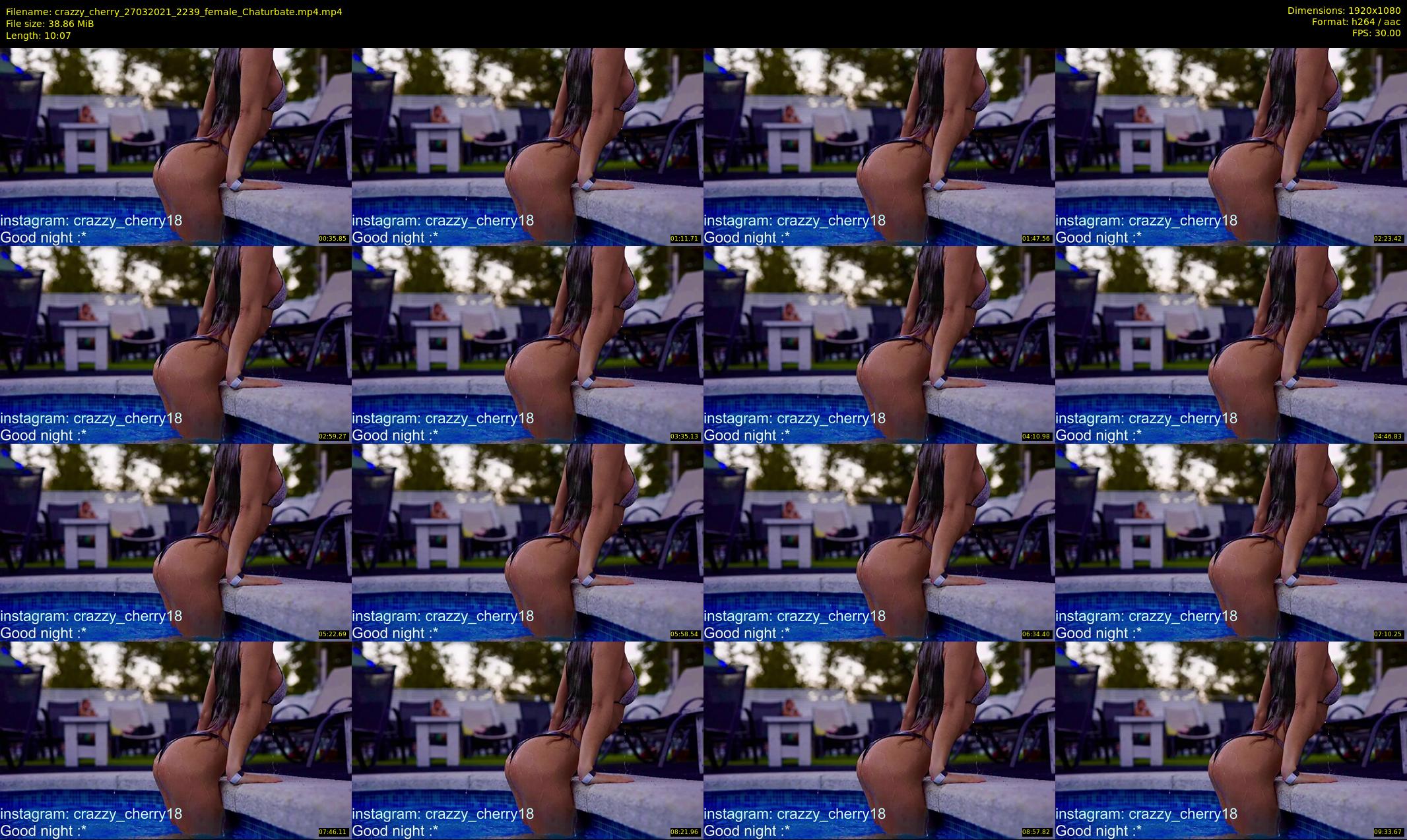 crazzy_cherry — 11 minute Chaturbate female cam show recording, 1080p, Mar 27, 2021