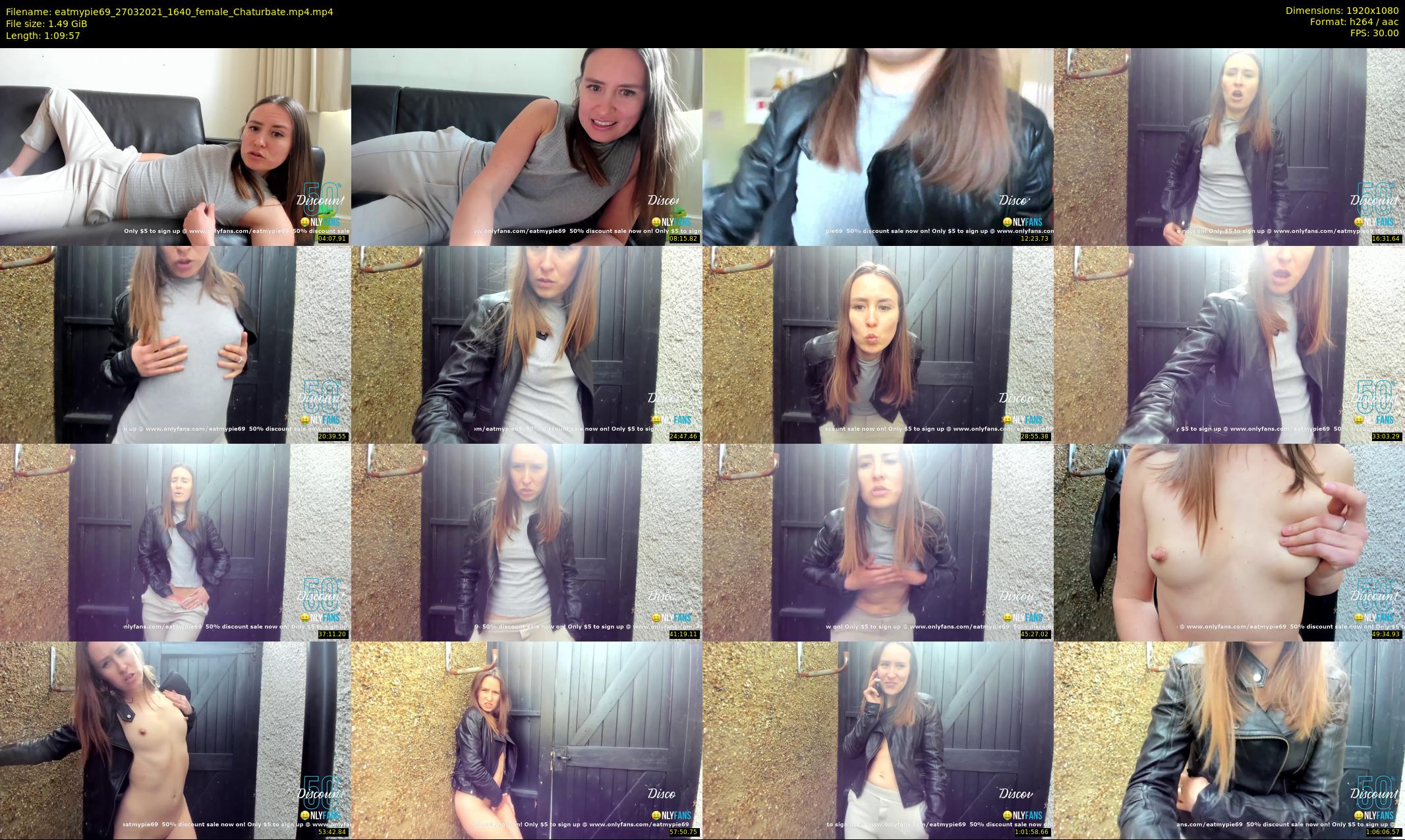 eatmypie69 — 70 minute Chaturbate female cam show recording, 1080p, Mar 27, 2021