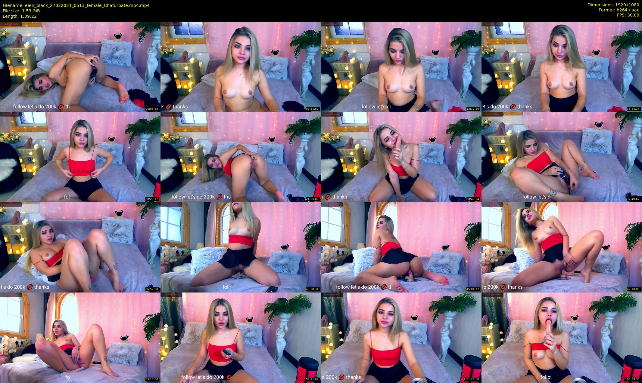 elen_black — 70 minute Chaturbate female cam show recording, 1080p, Mar 27, 2021
