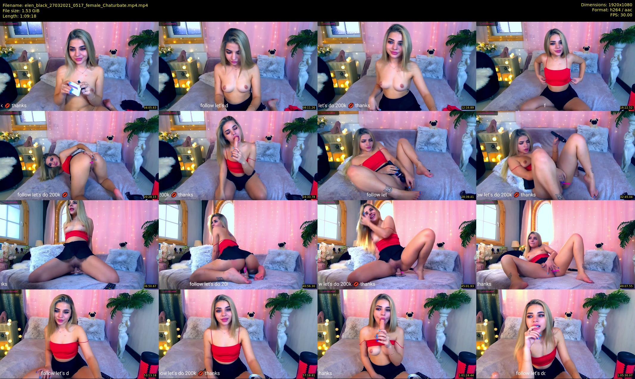 elen_black — 70 minute Chaturbate female cam show recording, 1080p, Mar 27, 2021