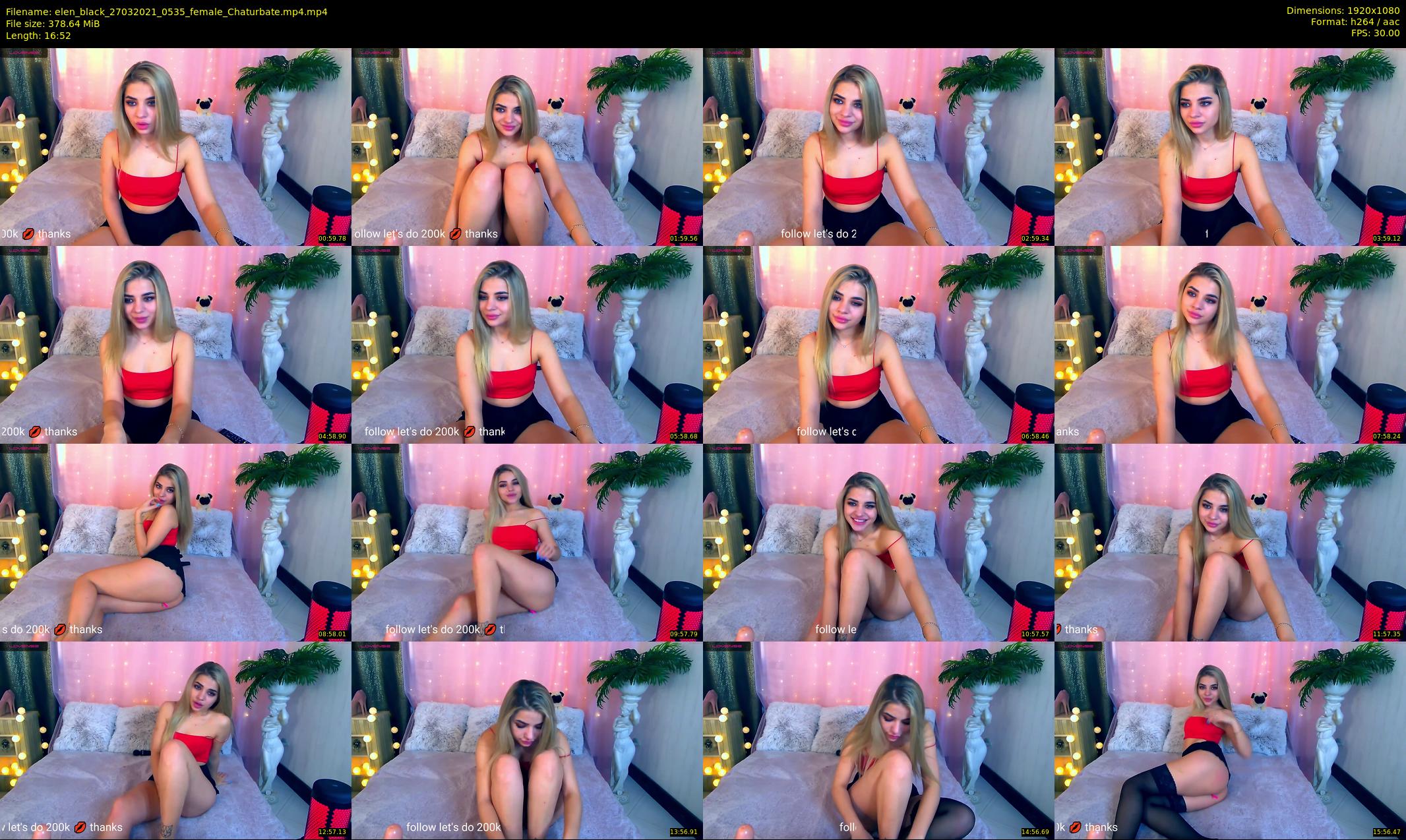 elen_black — 17 minute Chaturbate female cam show recording, 1080p, Mar 27, 2021
