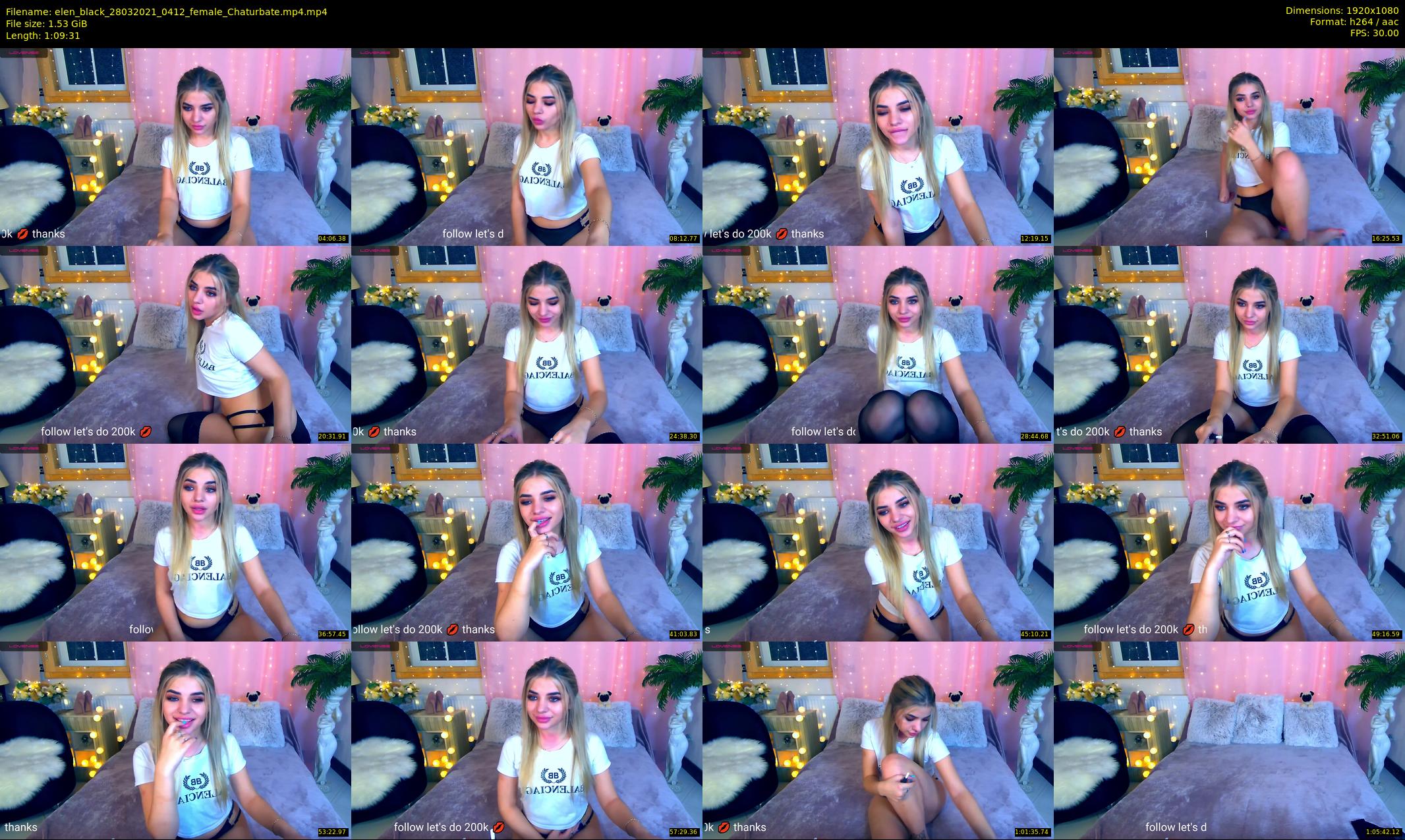elen_black — 70 minute Chaturbate female cam show recording, 1080p, Mar 28, 2021