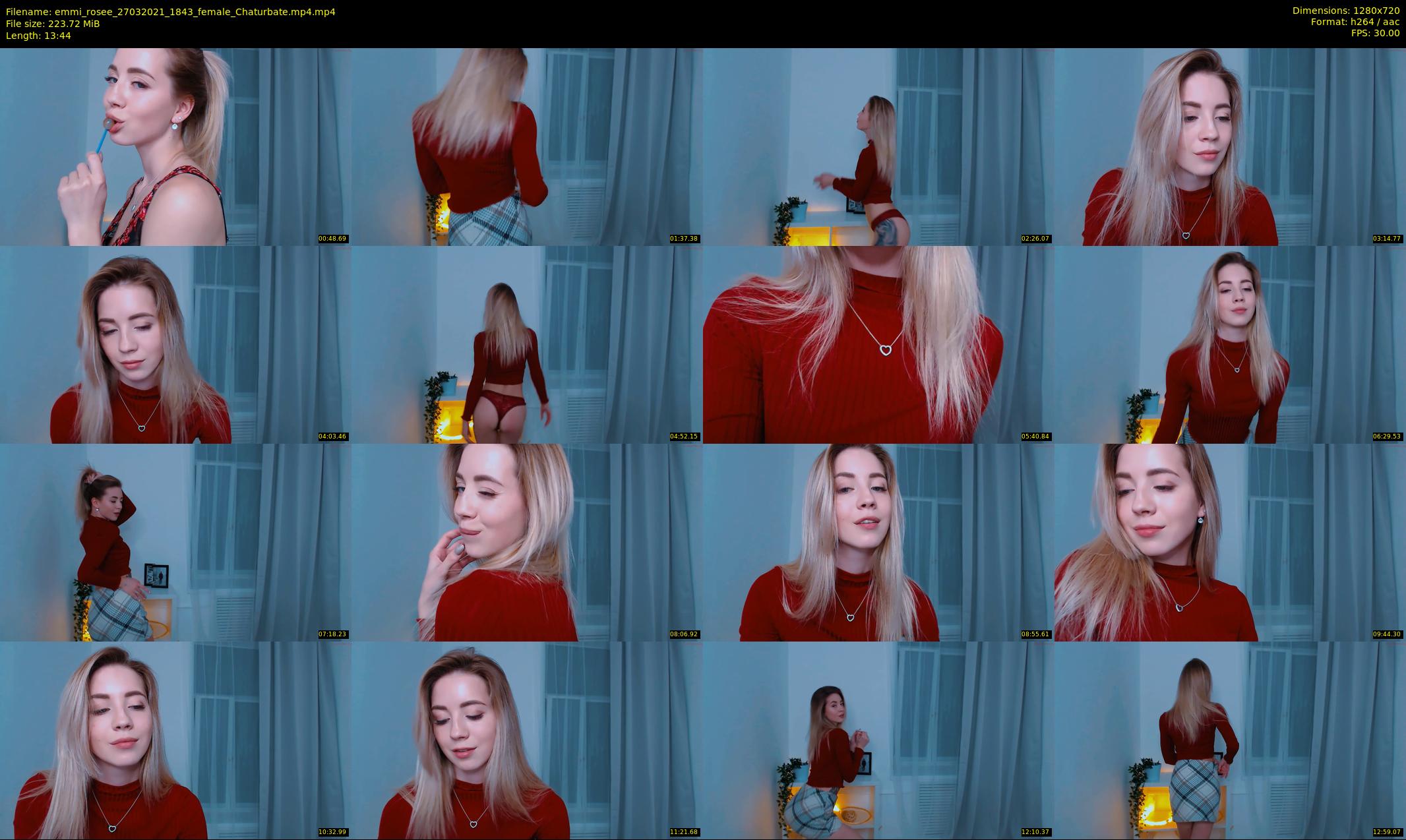 emmi_rosee — 14 minute Chaturbate female cam show recording, 720p, Mar 27, 2021