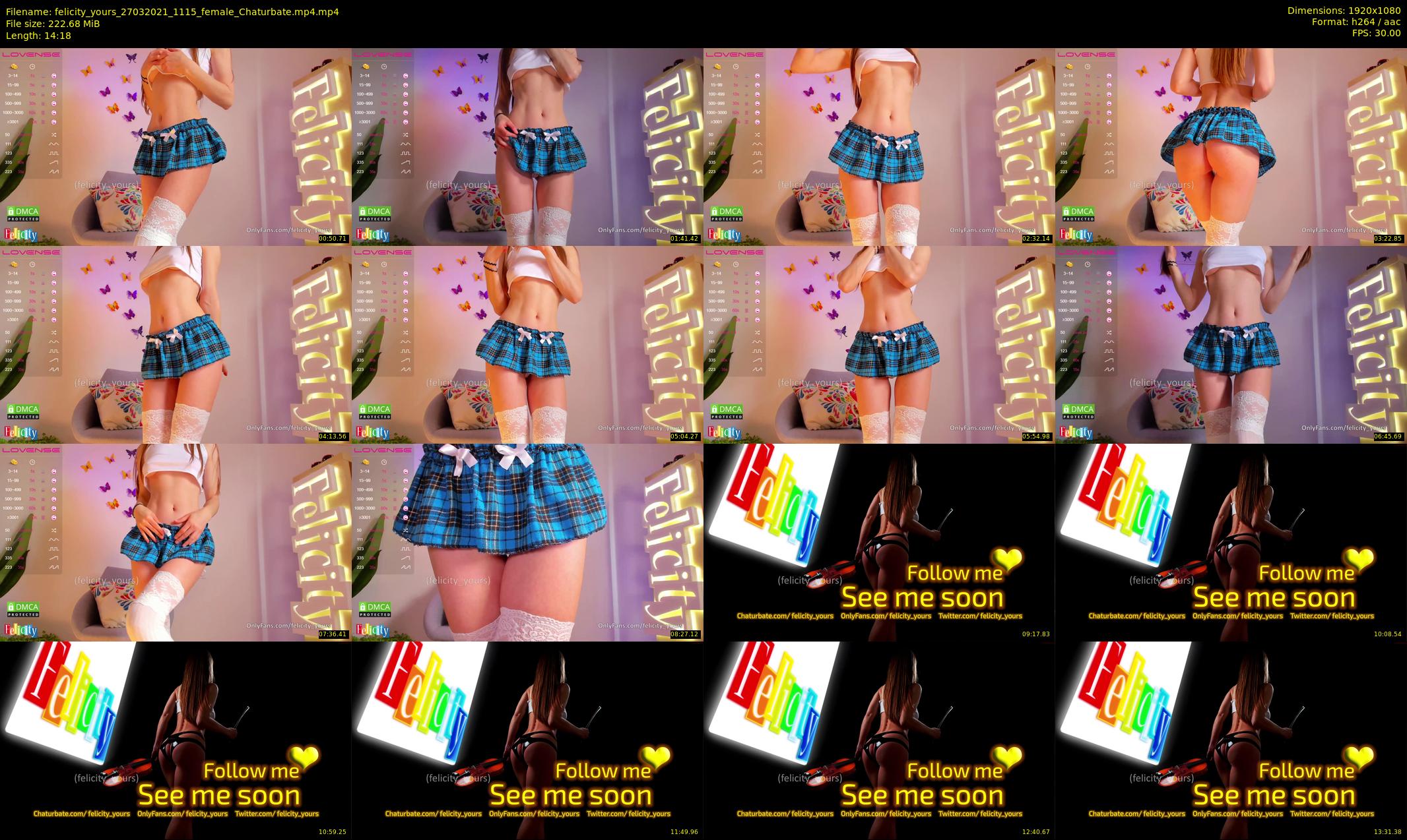 felicity_yours — 15 minute Chaturbate female cam show recording, 1080p, Mar 27, 2021
