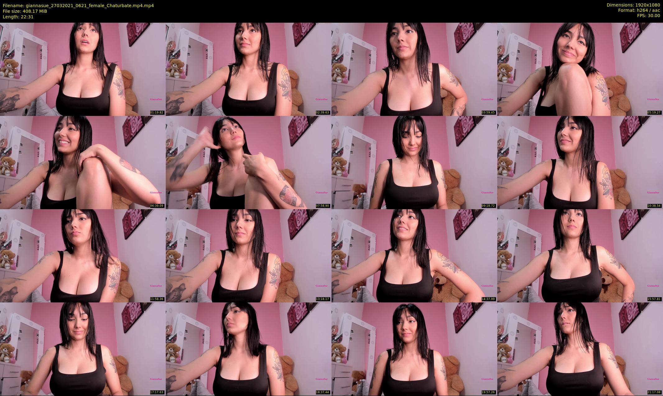 giannasue — 23 minute Chaturbate female cam show recording, 1080p, Mar 27, 2021