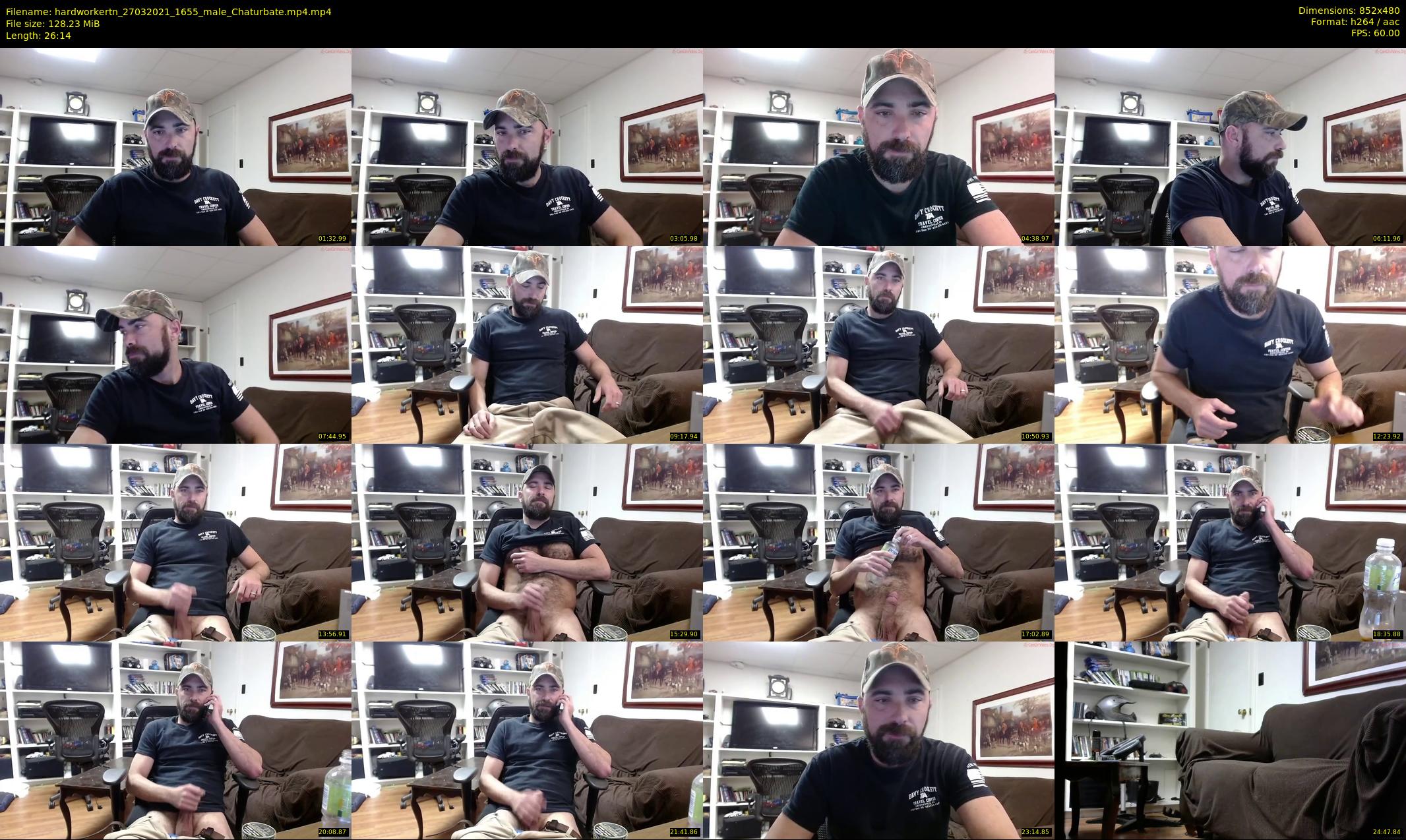 hardworkertn — 27 minute Chaturbate male cam show recording, 480p, Mar 27, 2021