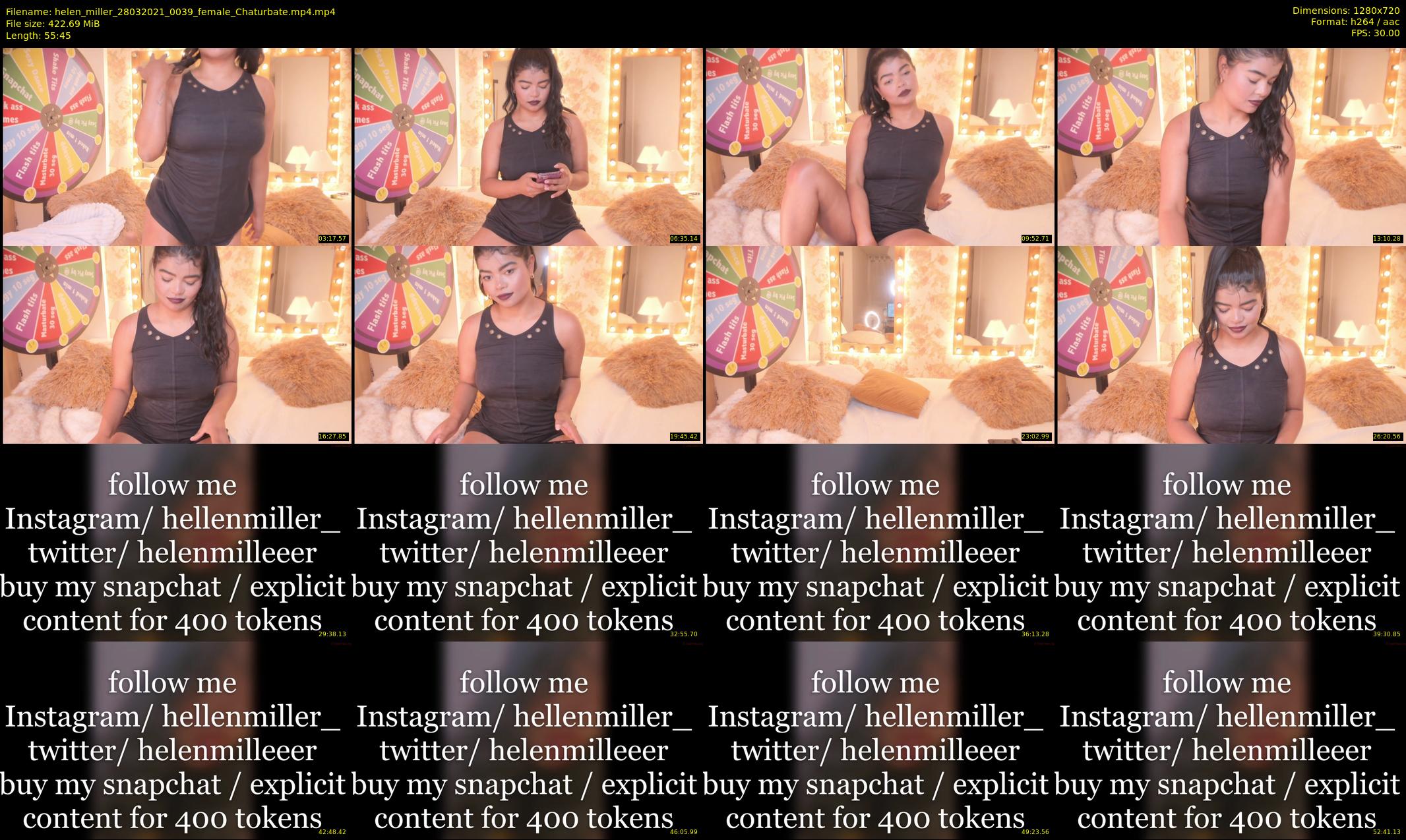 helen_miller — 56 minute Chaturbate female cam show recording, 720p, Mar 28, 2021