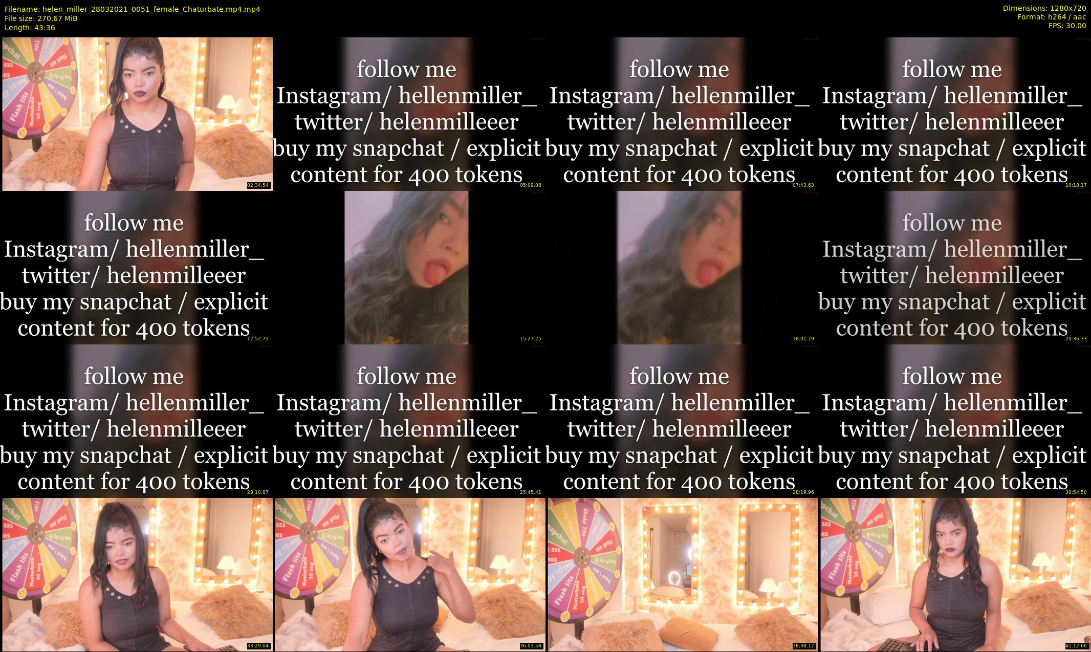 helen_miller — 44 minute Chaturbate female cam show recording, 720p, Mar 28, 2021