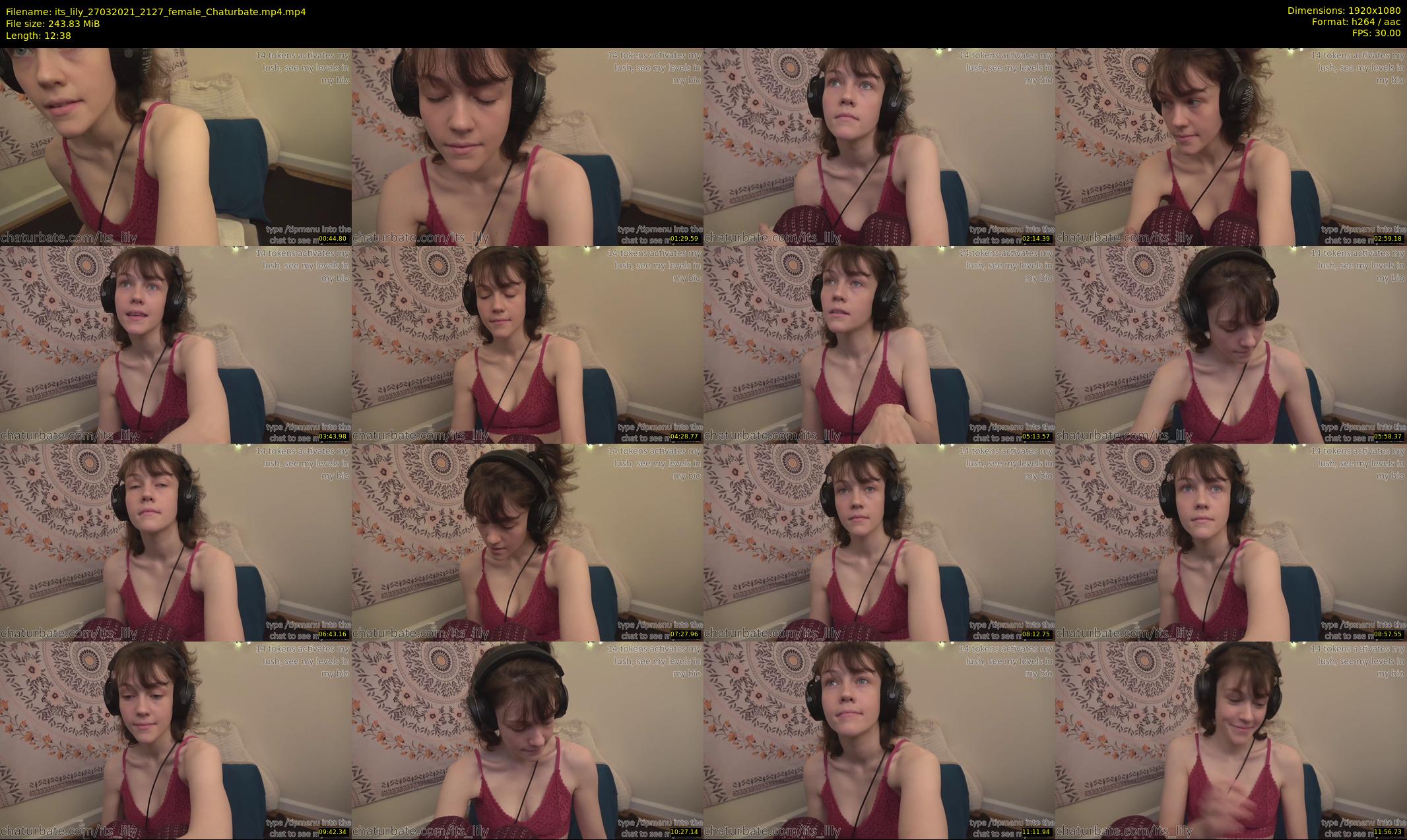 its_lily — 13 minute Chaturbate female cam show recording, 1080p, Mar 27, 2021