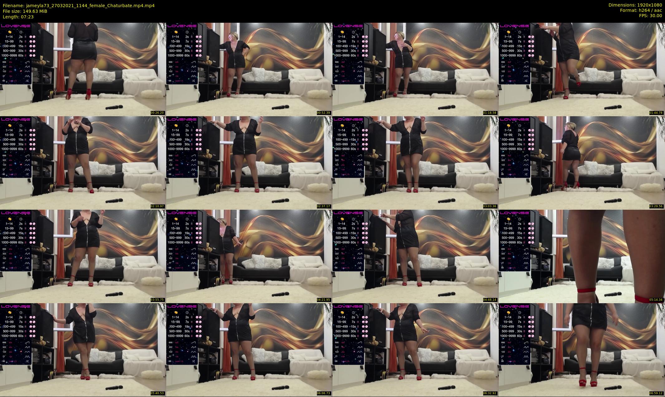 jameyla73 — 8 minute Chaturbate female cam show recording, 1080p, Mar 27, 2021
