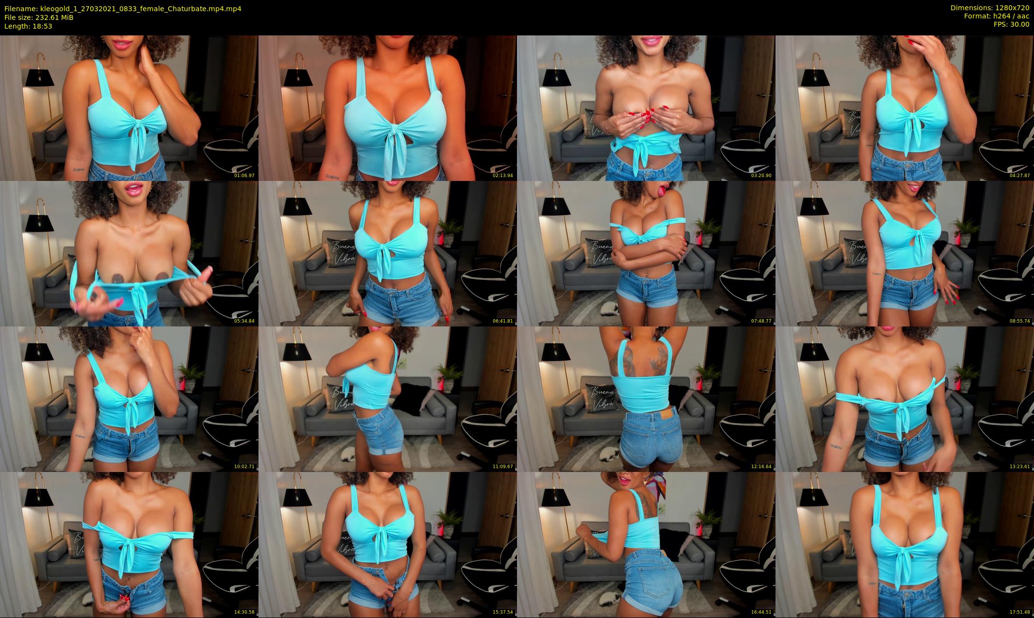 kleogold_1 — 19 minute Chaturbate female cam show recording, 720p, Mar 27, 2021