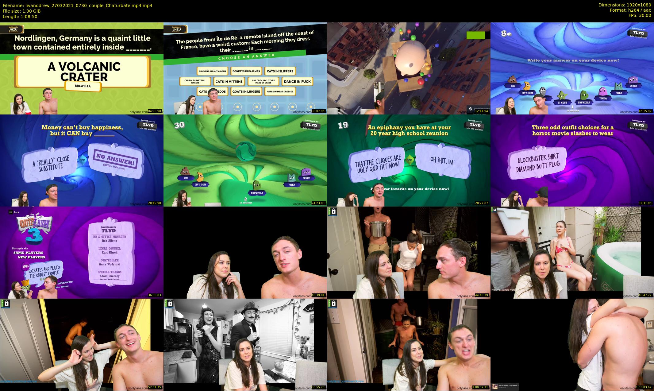 livanddrew — 69 minute Chaturbate couple cam show recording, 1080p, Mar 27, 2021