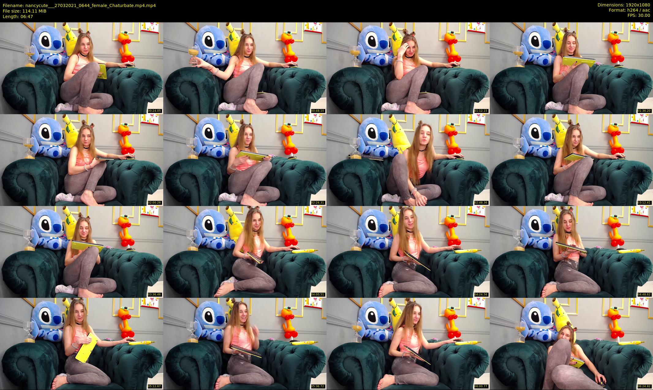 nancycute__ — 7 minute Chaturbate female cam show recording, 1080p, Mar 27, 2021