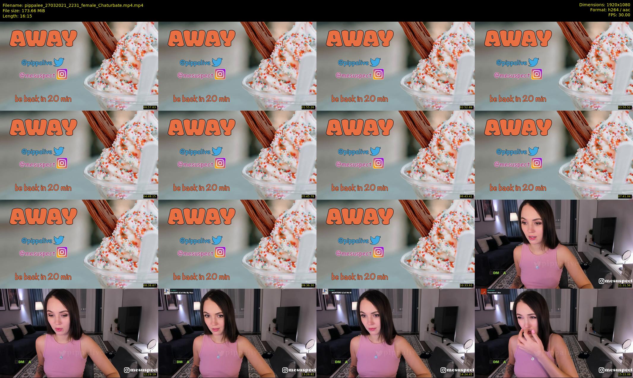 pippalee — 17 minute Chaturbate female cam show recording, 1080p, Mar 27, 2021