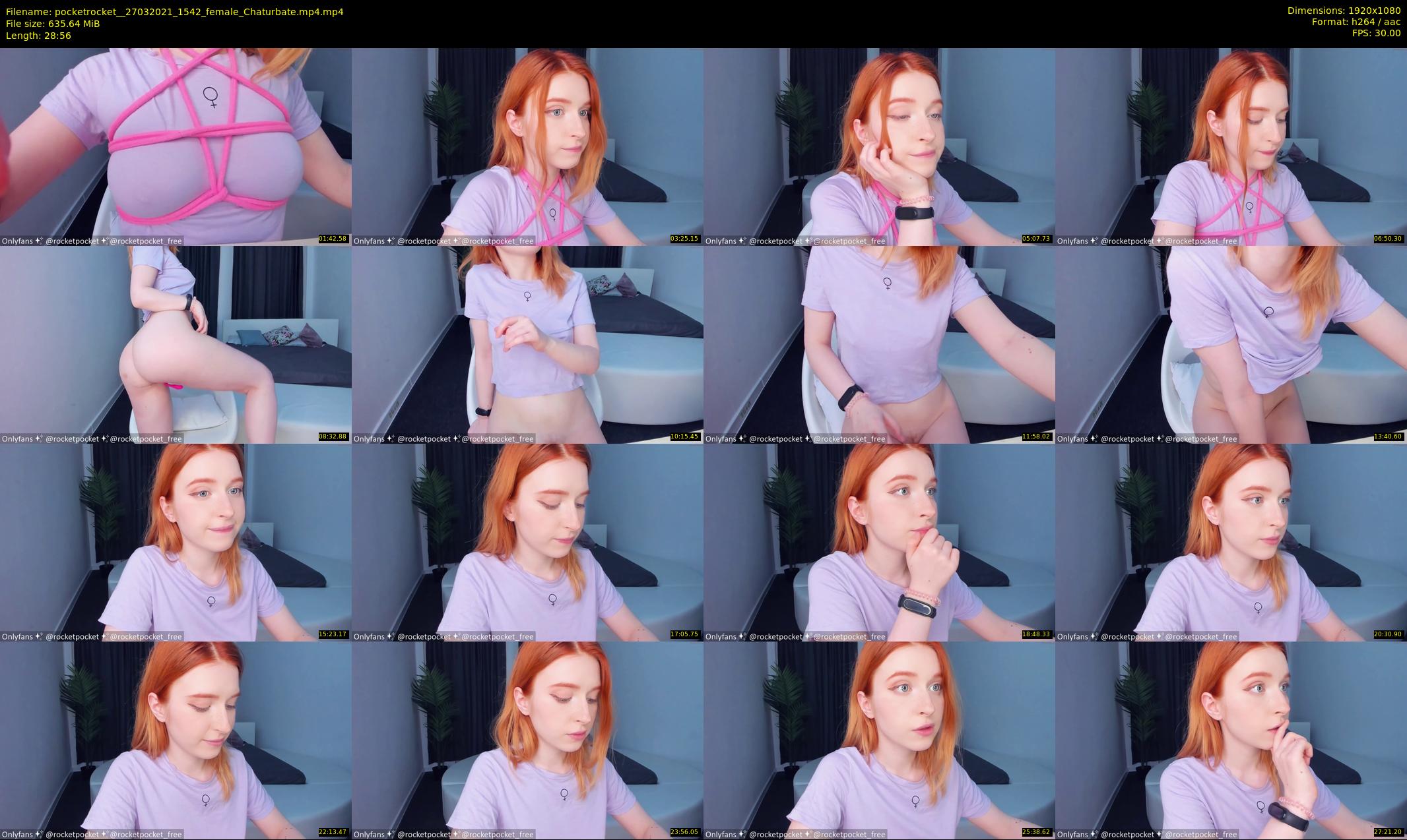 pocketrocket_ — 29 minute Chaturbate female cam show recording, 1080p, Mar 27, 2021