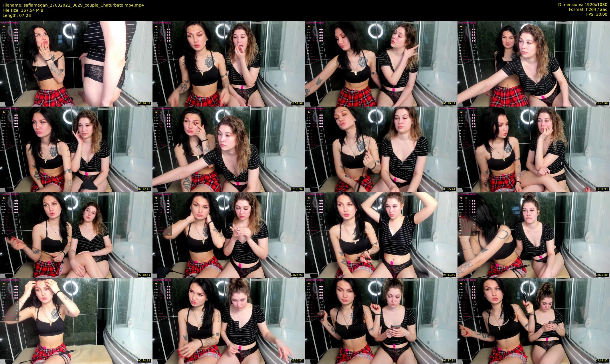safiamegan — 8 minute Chaturbate couple cam show recording, 1080p, Mar 27, 2021