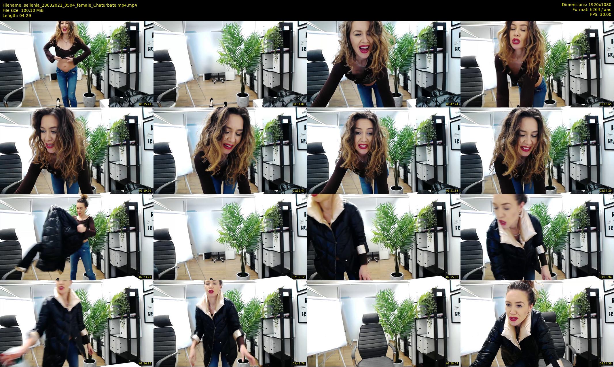 sellenia — 5 minute Chaturbate female cam show recording, 1080p, Mar 28, 2021
