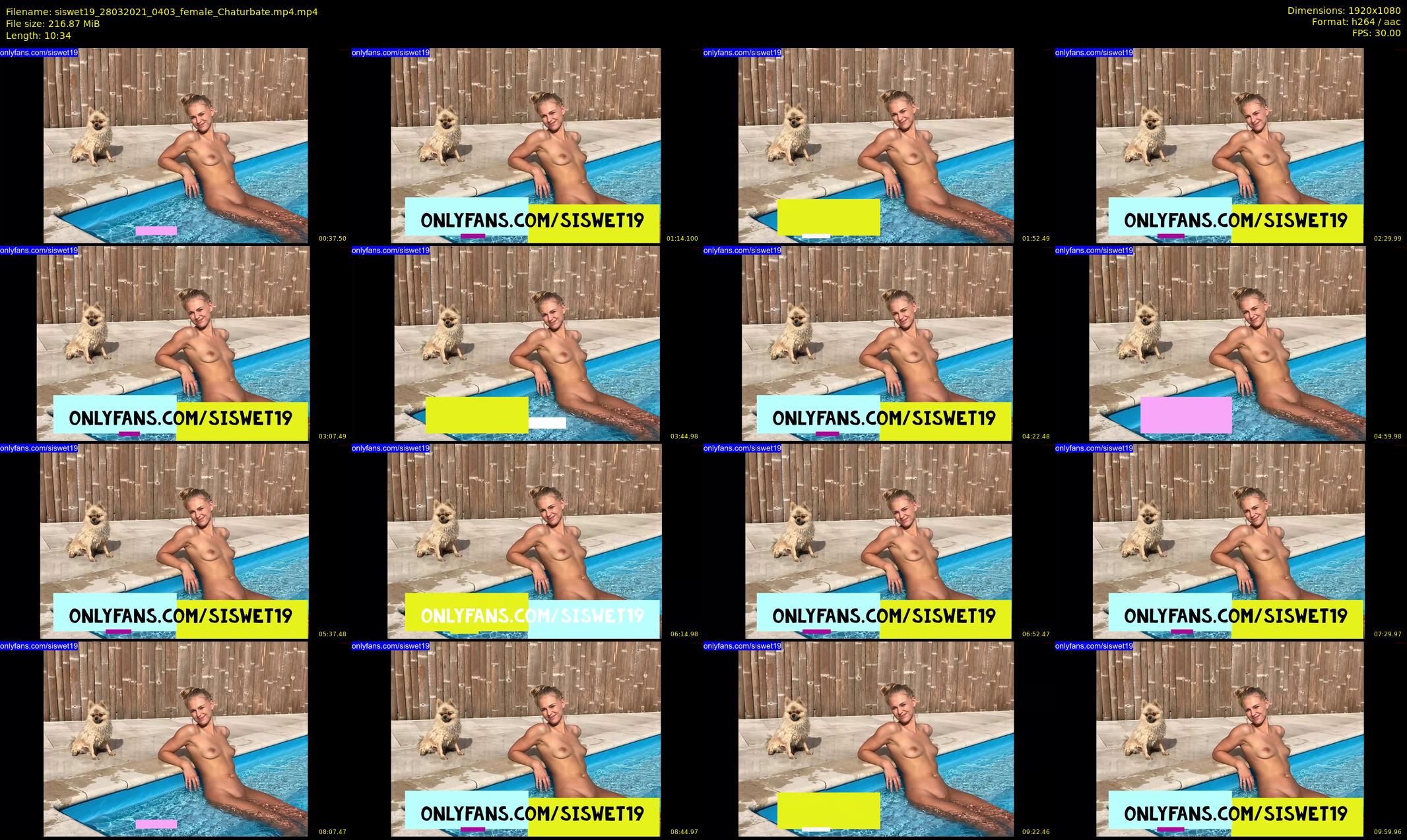 siswet19 — 11 minute Chaturbate female cam show recording, 1080p, Mar 28, 2021