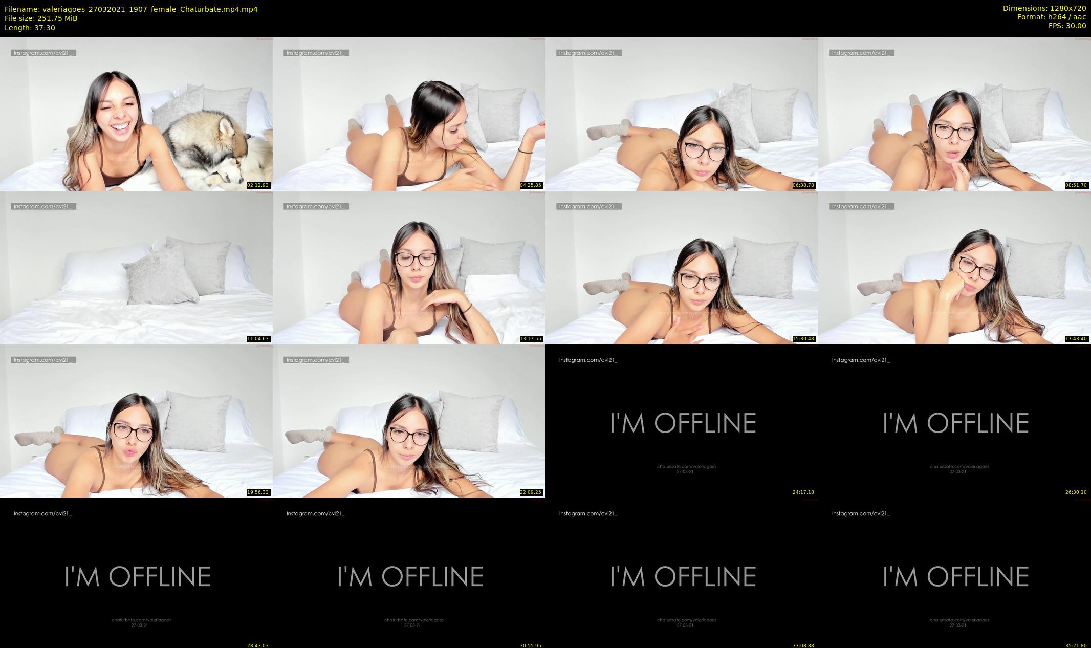 valeriagoes — 38 minute Chaturbate female cam show recording, 720p, Mar 27, 2021