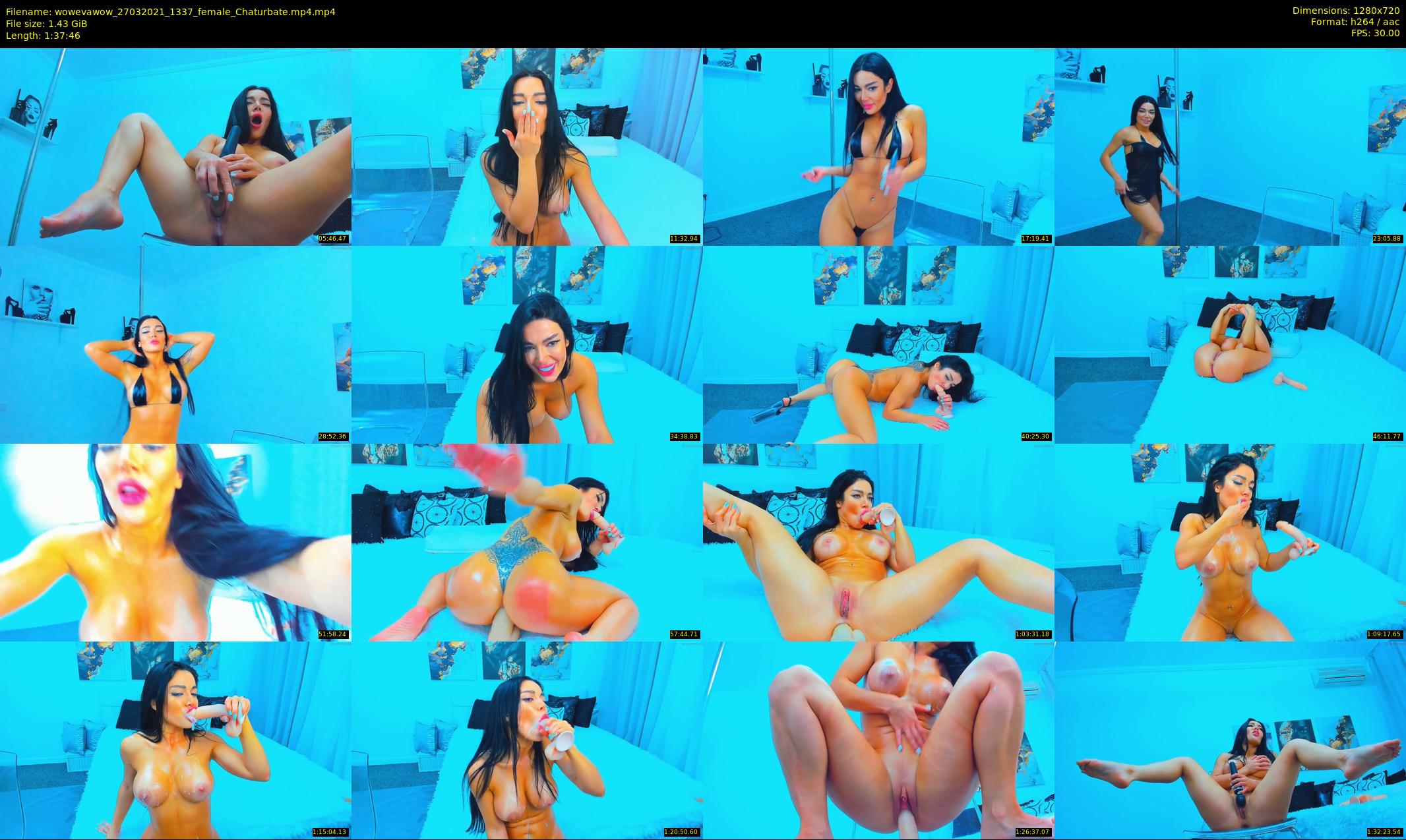 wowevawow — 98 minute Chaturbate female cam show recording, 720p, Mar 27, 2021