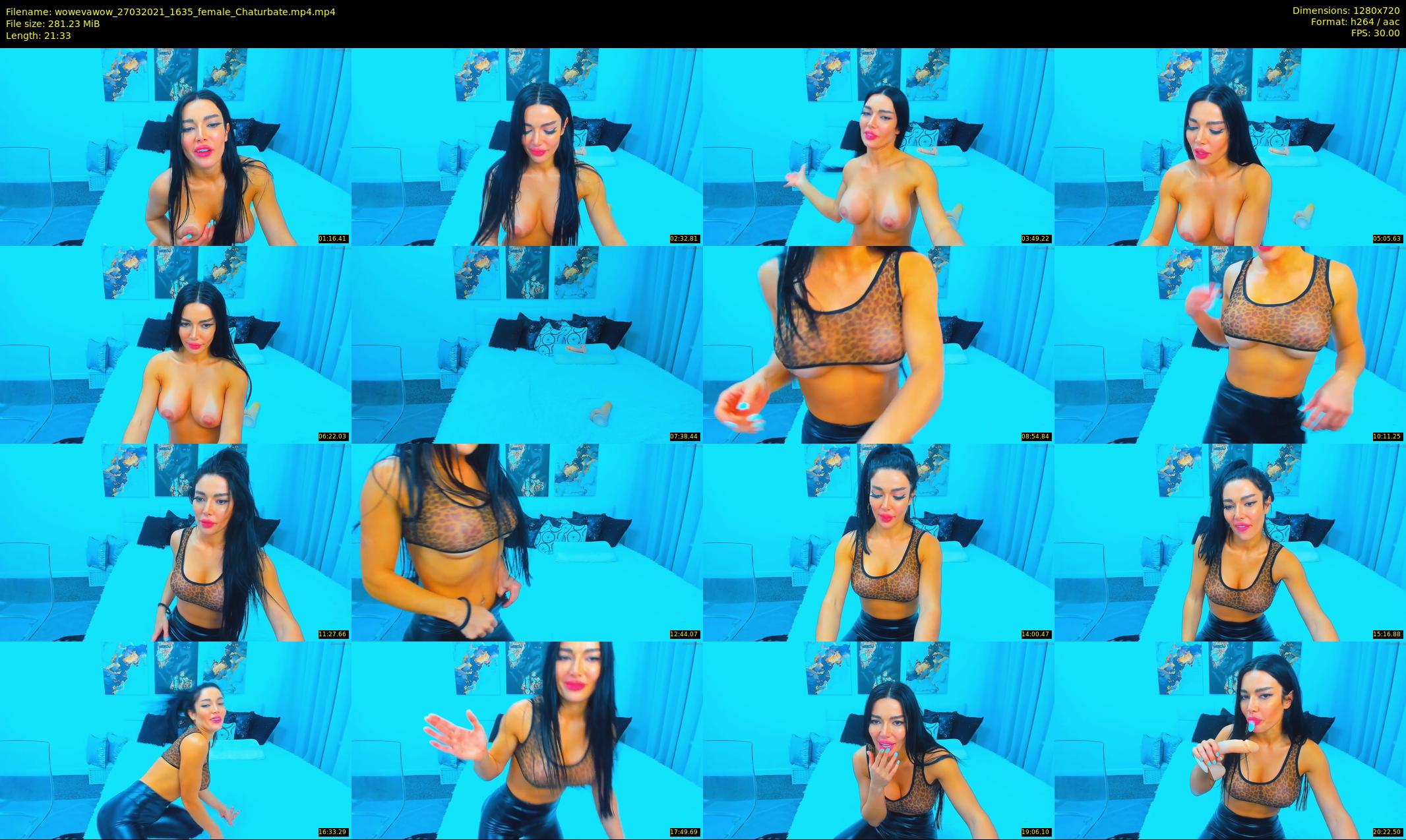 wowevawow — 22 minute Chaturbate female cam show recording, 720p, Mar 27, 2021