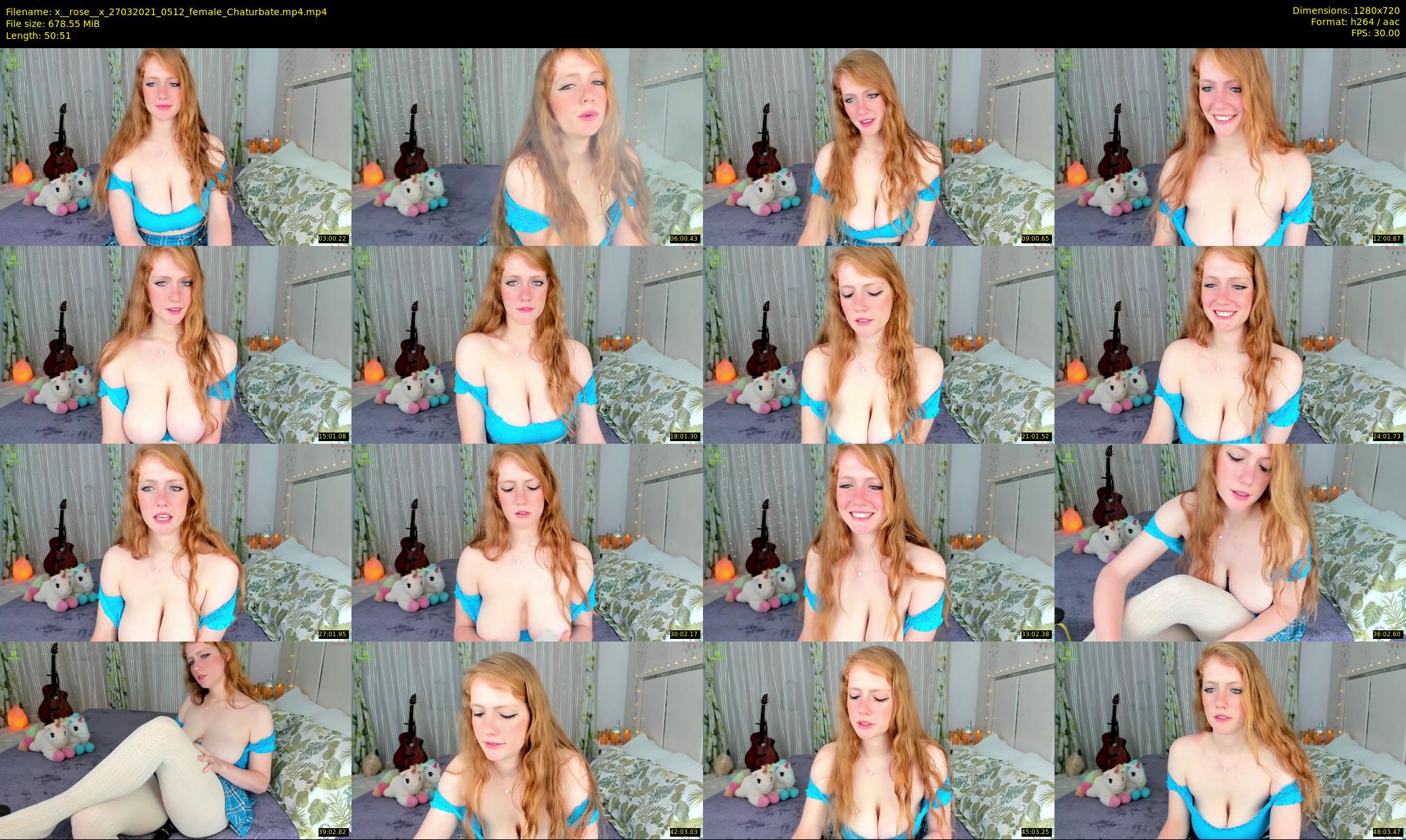 x__rose__x — 51 minute Chaturbate female cam show recording, 720p, Mar 27, 2021