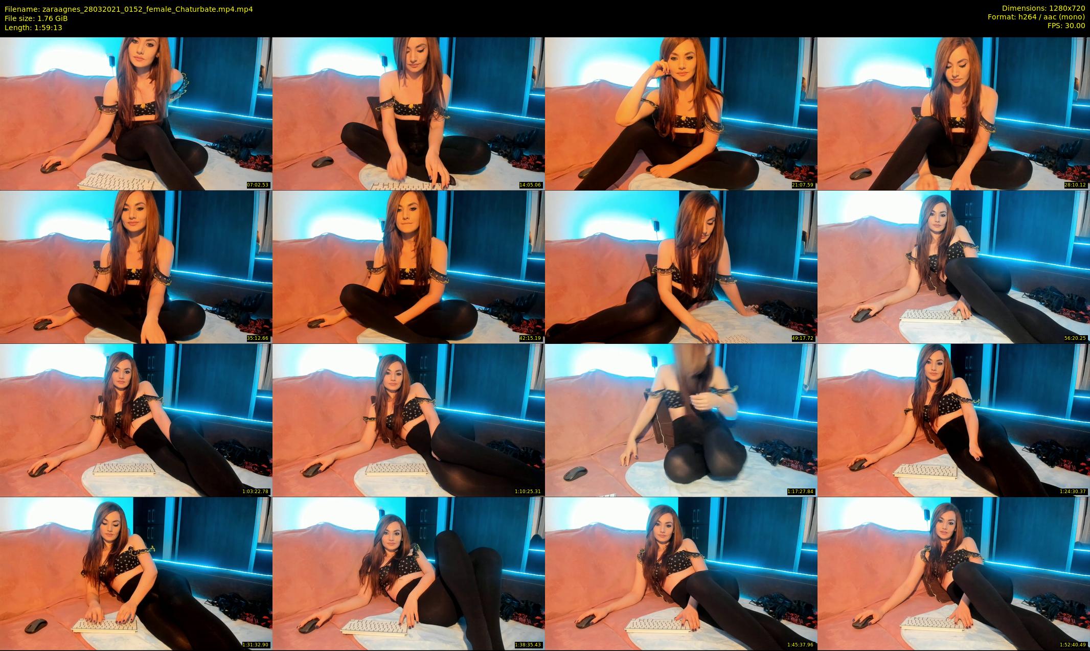 zaraagnes — 120 minute Chaturbate female cam show recording, 720p, Mar 28, 2021