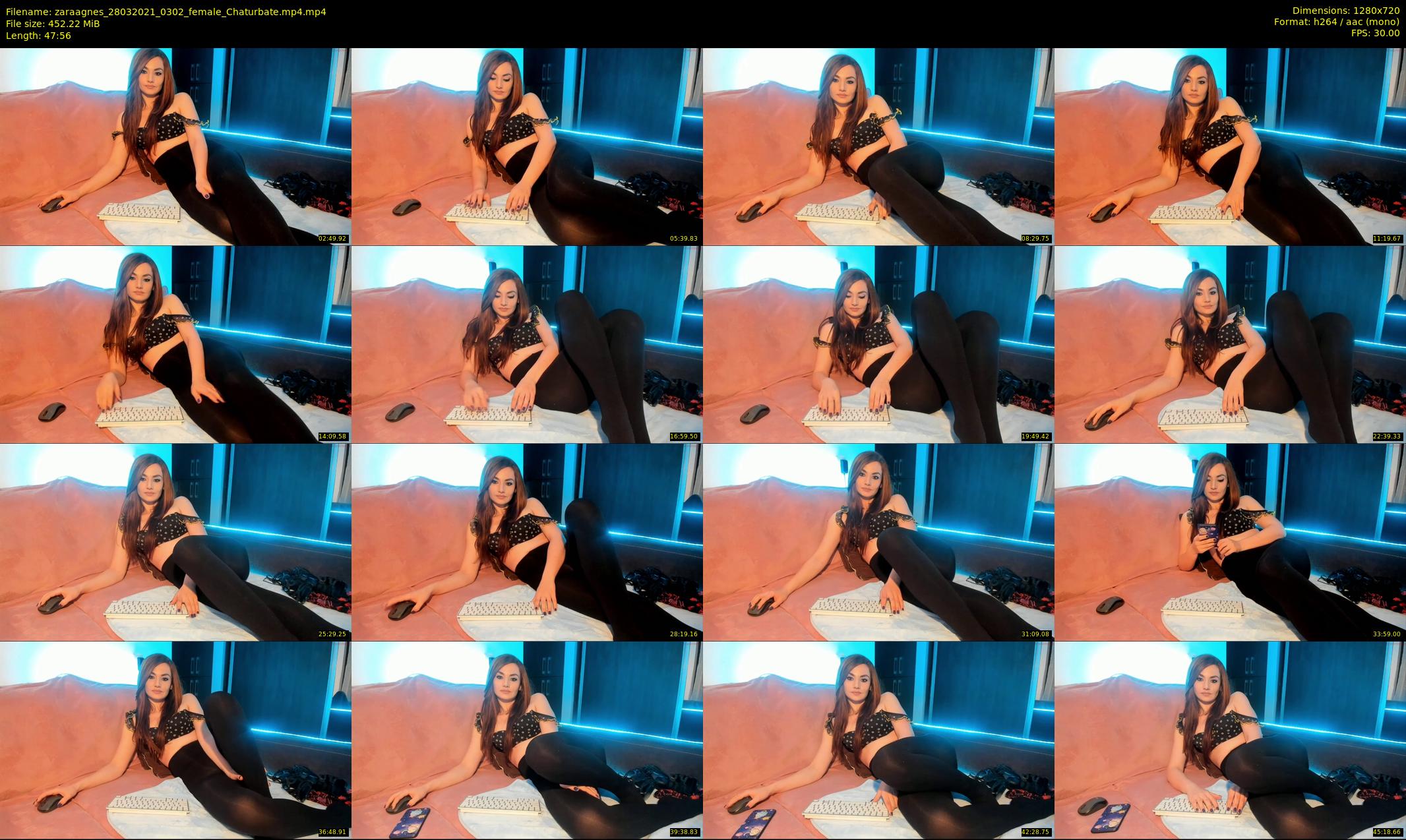 zaraagnes — 48 minute Chaturbate female cam show recording, 720p, Mar 28, 2021