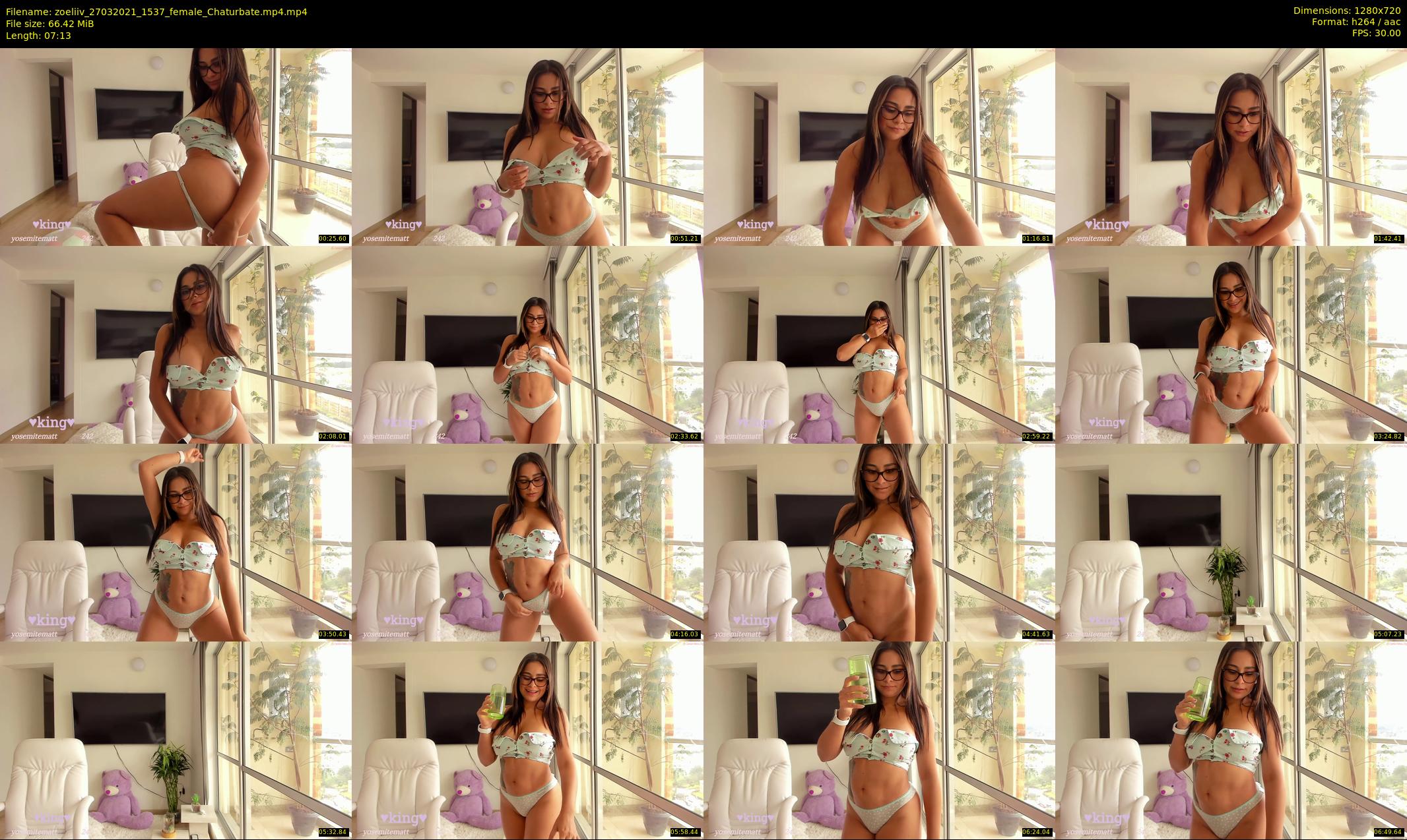 zoeliiv — 8 minute Chaturbate female cam show recording, 720p, Mar 27, 2021
