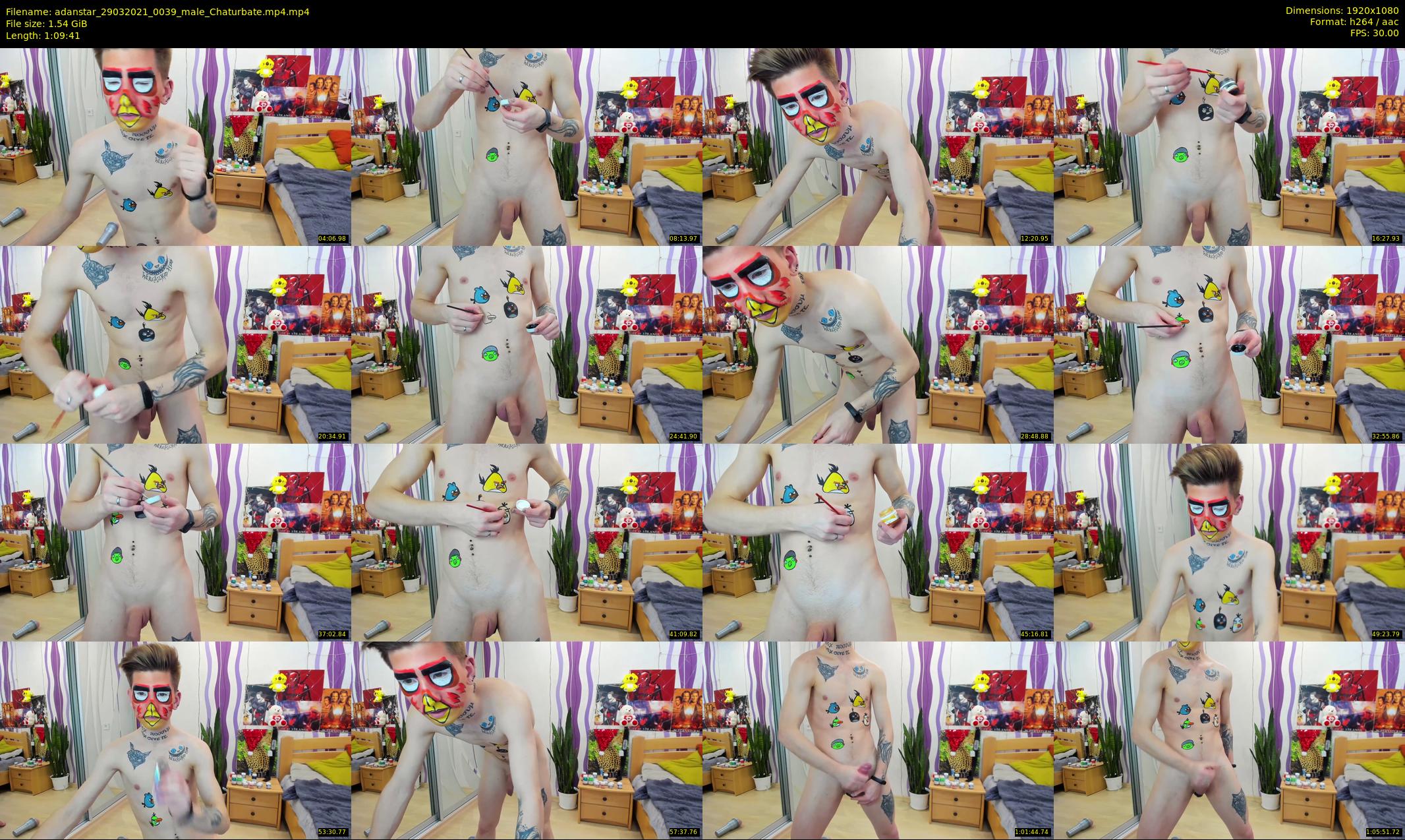 adanstar — 70 minute Chaturbate male cam show recording, 1080p, Mar 29, 2021