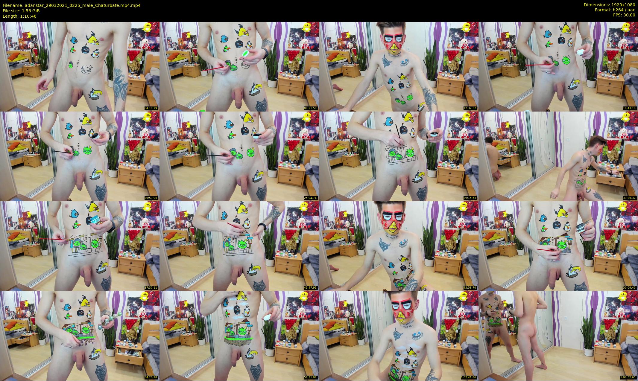 adanstar — 71 minute Chaturbate male cam show recording, 1080p, Mar 29, 2021