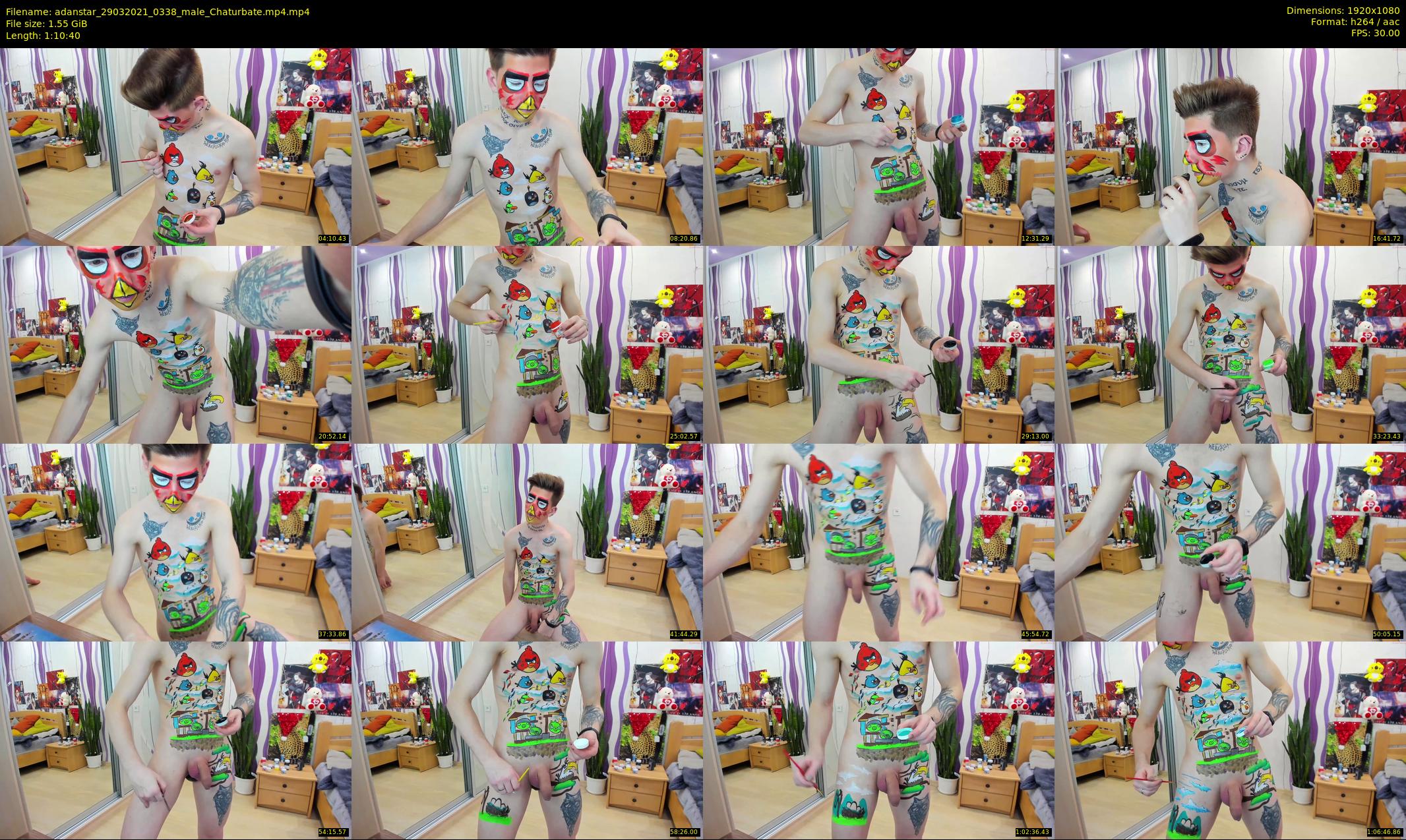 adanstar — 71 minute Chaturbate male cam show recording, 1080p, Mar 29, 2021