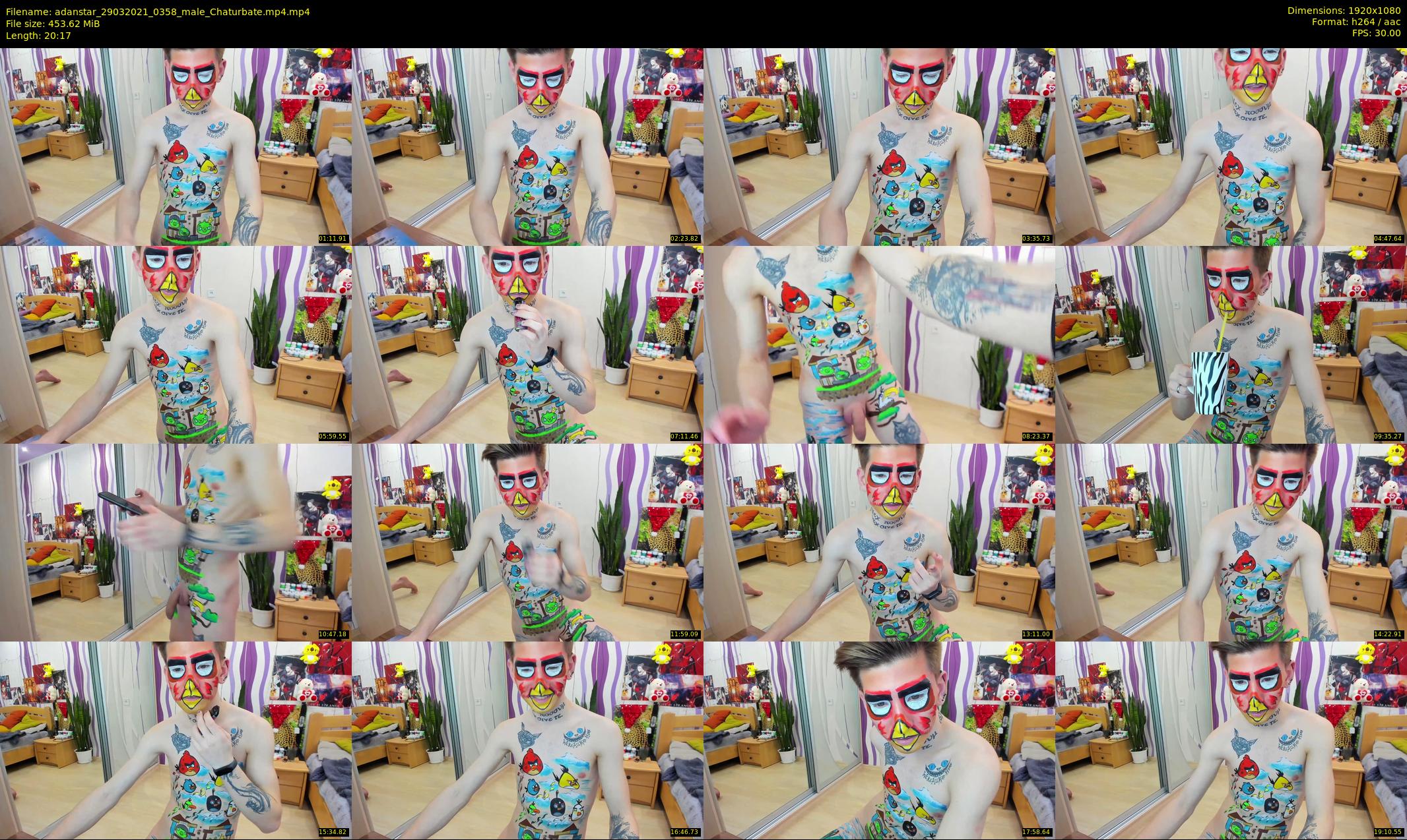 adanstar — 21 minute Chaturbate male cam show recording, 1080p, Mar 29, 2021
