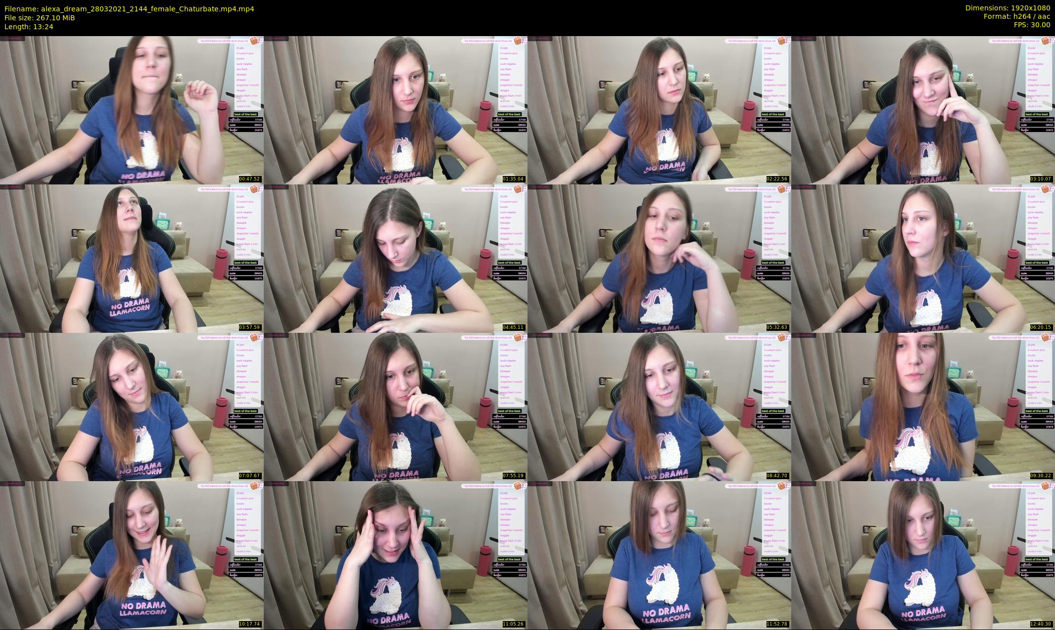 alexa_dream — 14 minute Chaturbate female cam show recording, 1080p, Mar 28, 2021