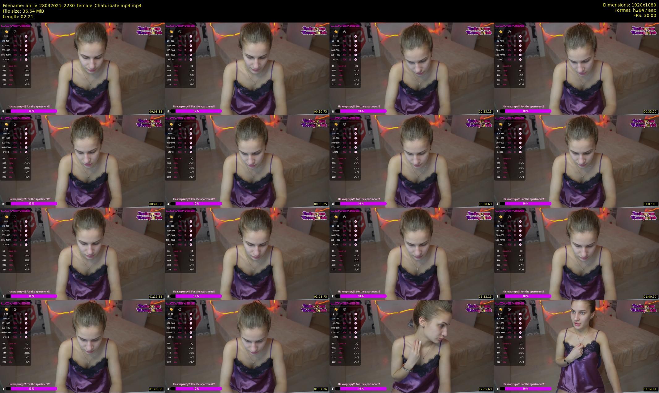 an_iv — 3 minute Chaturbate female cam show recording, 1080p, Mar 28, 2021