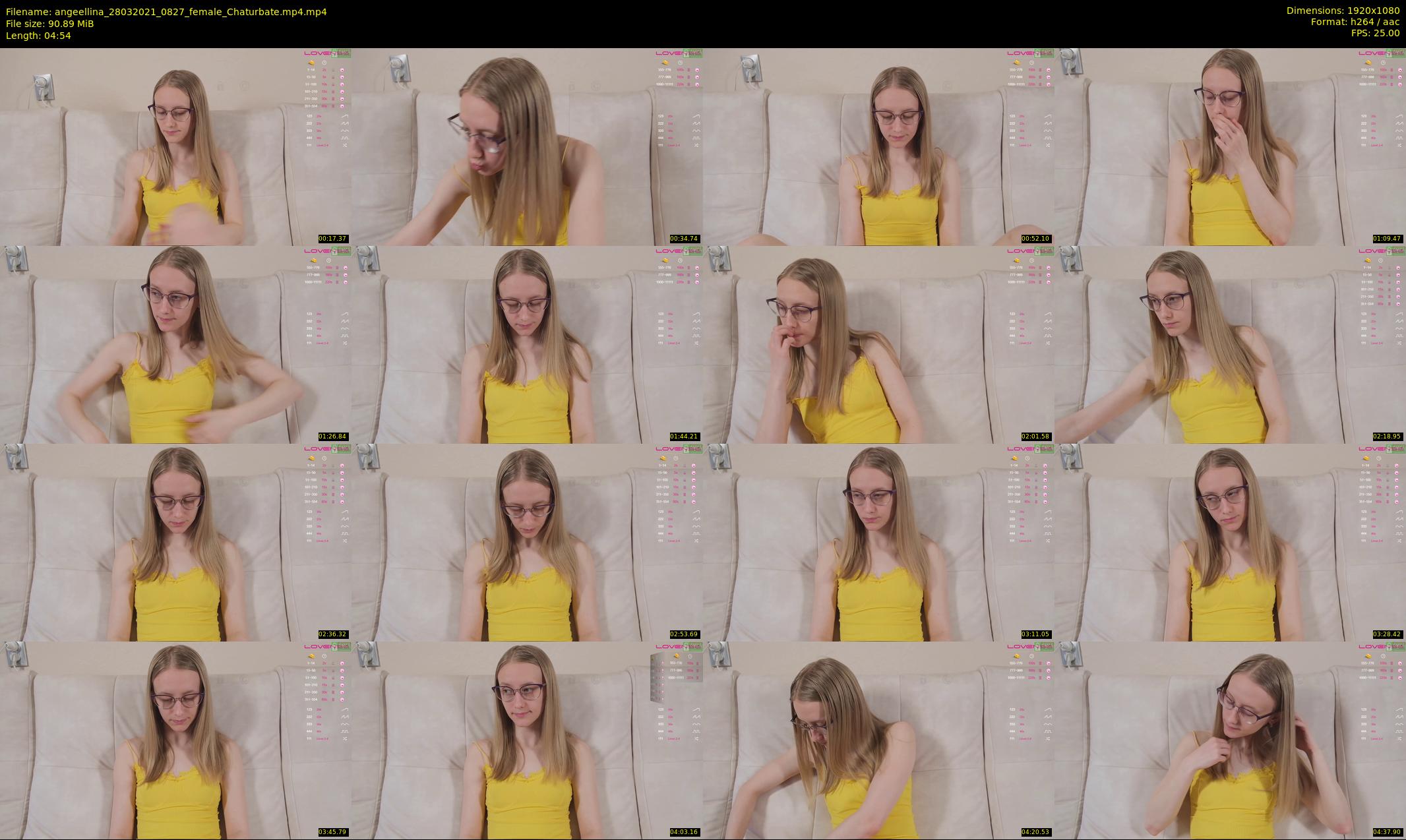 angeellina — 5 minute Chaturbate female cam show recording, 1080p, Mar 28, 2021