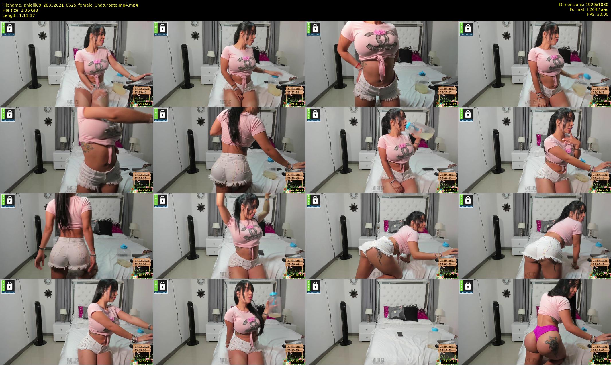 anielli69 — 72 minute Chaturbate female cam show recording, 1080p, Mar 28, 2021