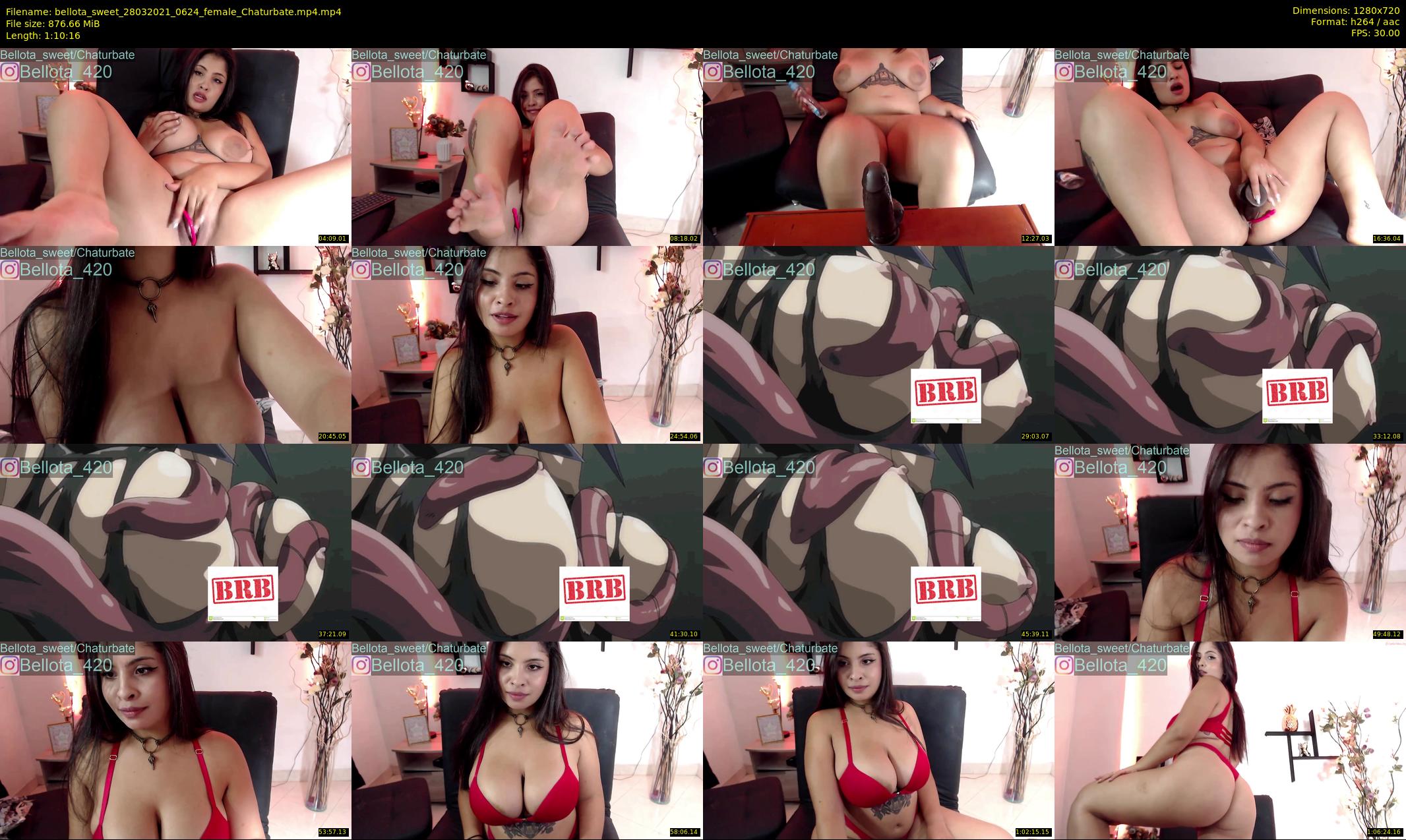 bellota_sweet — 71 minute Chaturbate female cam show recording, 720p, Mar 28, 2021