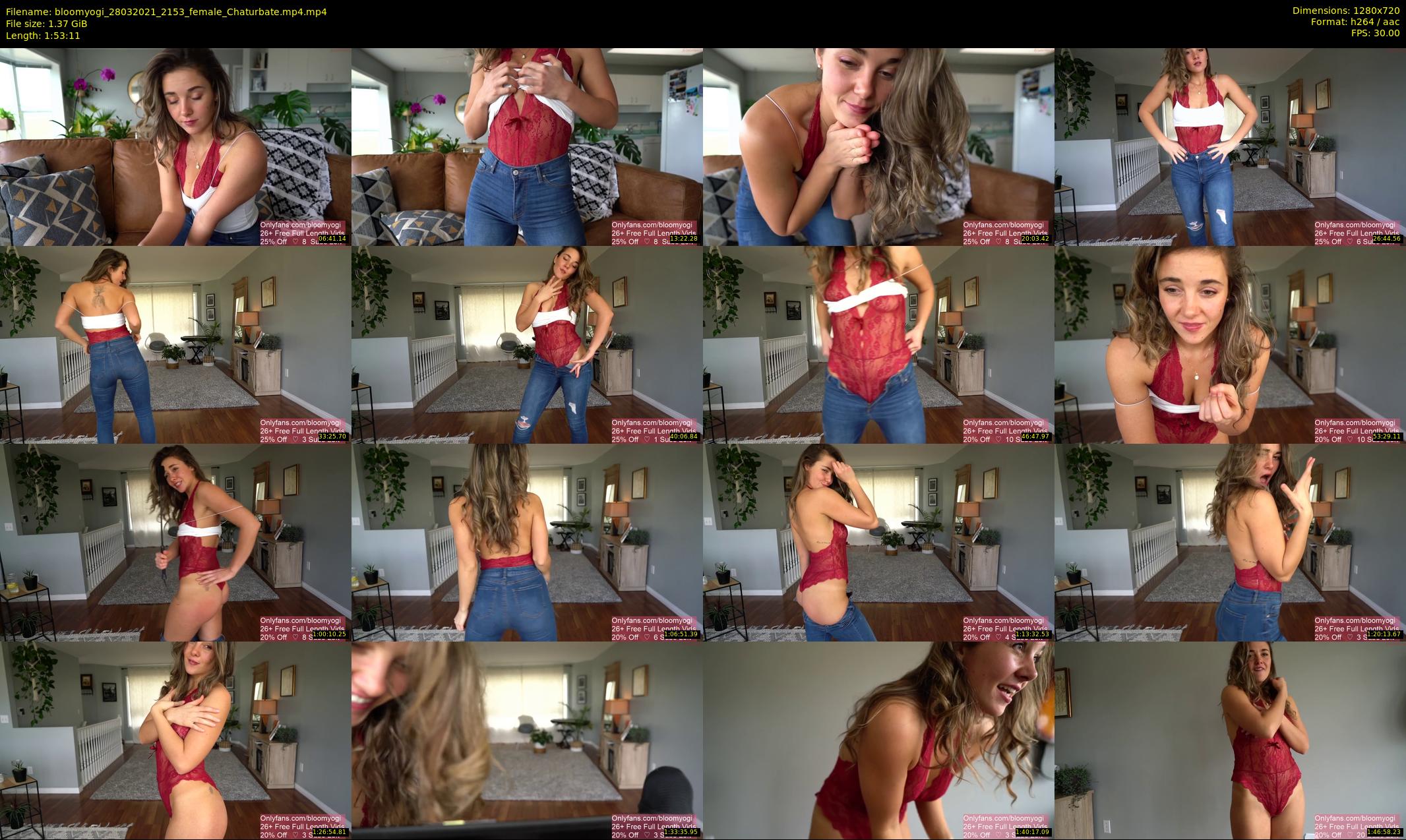 bloomyogi — 114 minute Chaturbate female cam show recording, 720p, Mar 28, 2021