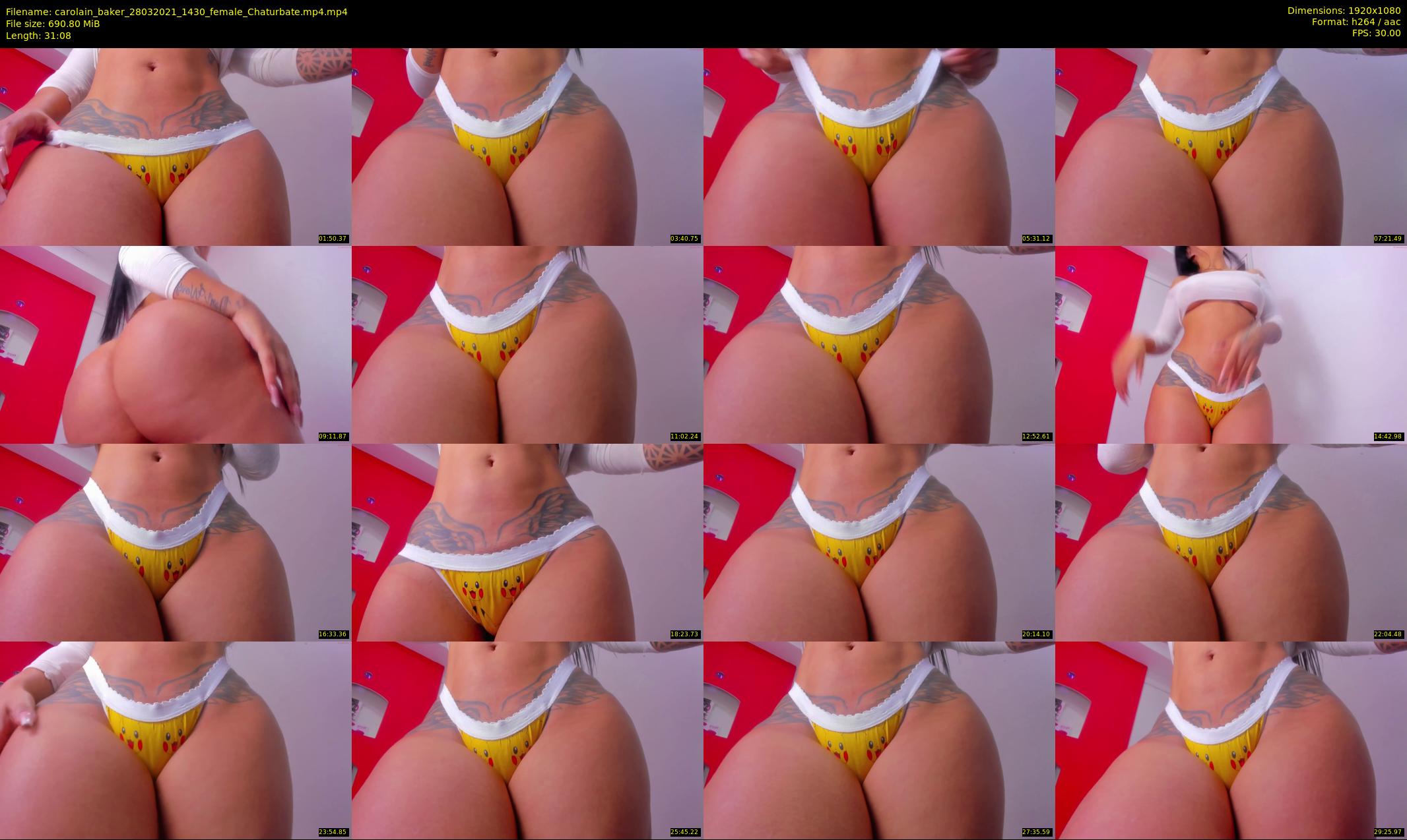 carolain_baker — 32 minute Chaturbate female cam show recording, 1080p, Mar 28, 2021