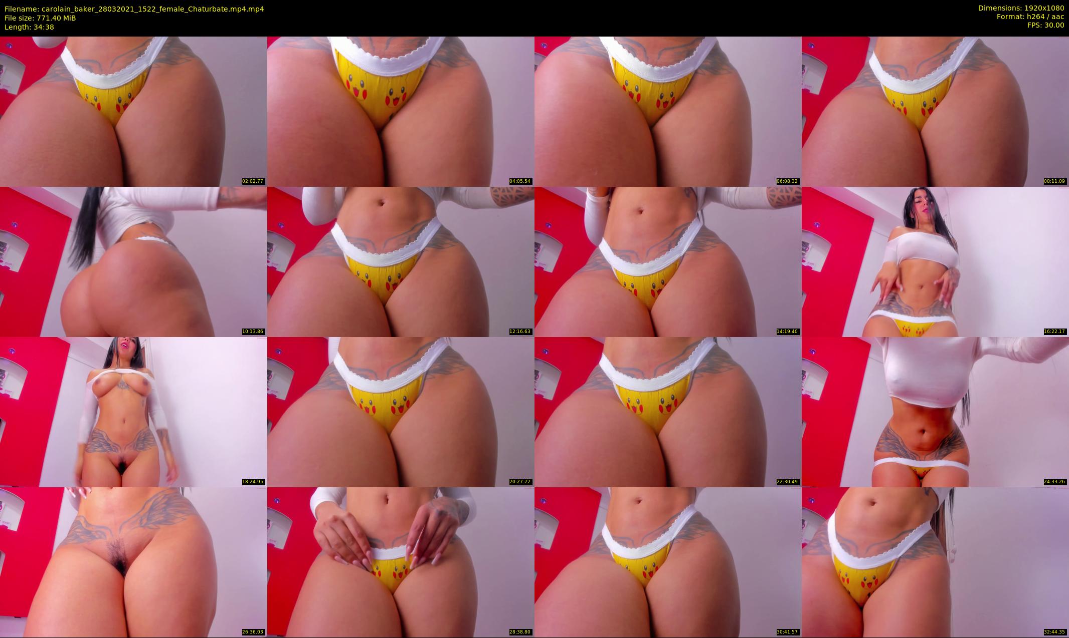 carolain_baker — 35 minute Chaturbate female cam show recording, 1080p, Mar 28, 2021