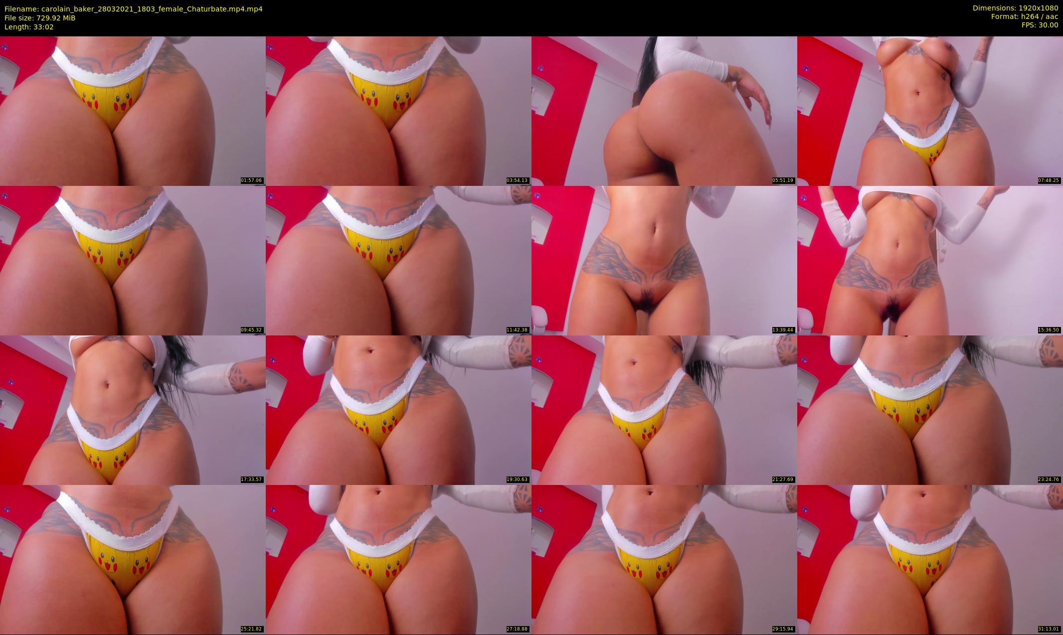 carolain_baker — 34 minute Chaturbate female cam show recording, 1080p, Mar 28, 2021