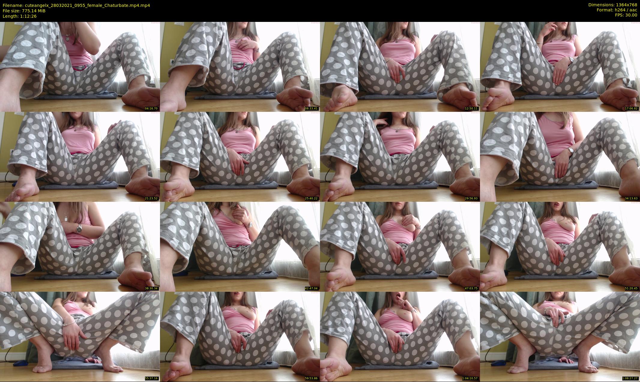 cuteangelx — 73 minute Chaturbate female cam show recording, 720p, Mar 28, 2021