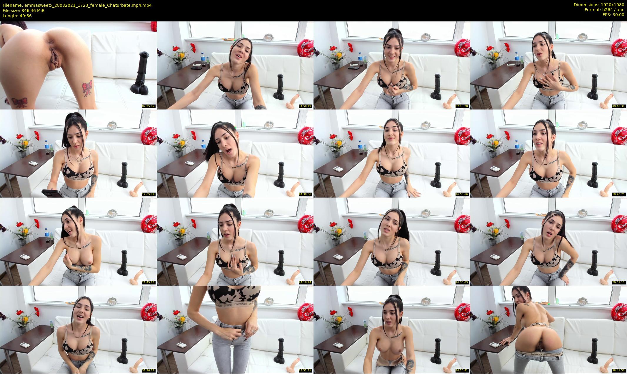 emmasweetx — 41 minute Chaturbate couple cam show recording, 1080p, Mar 28, 2021
