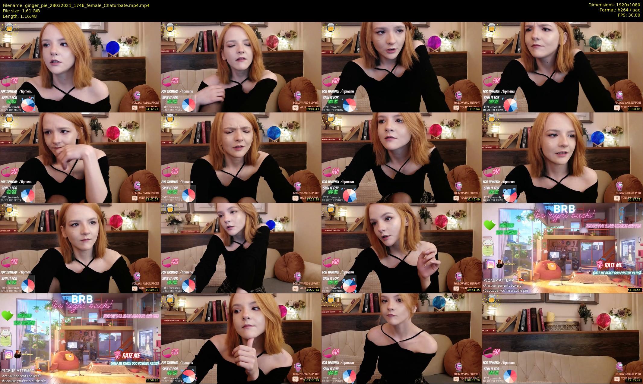 ginger_pie — 77 minute Chaturbate female cam show recording, 1080p, Mar 28, 2021