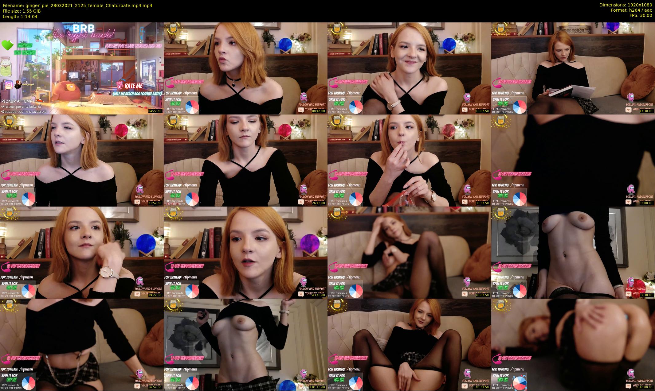 ginger_pie — 75 minute Chaturbate female cam show recording, 1080p, Mar 28, 2021