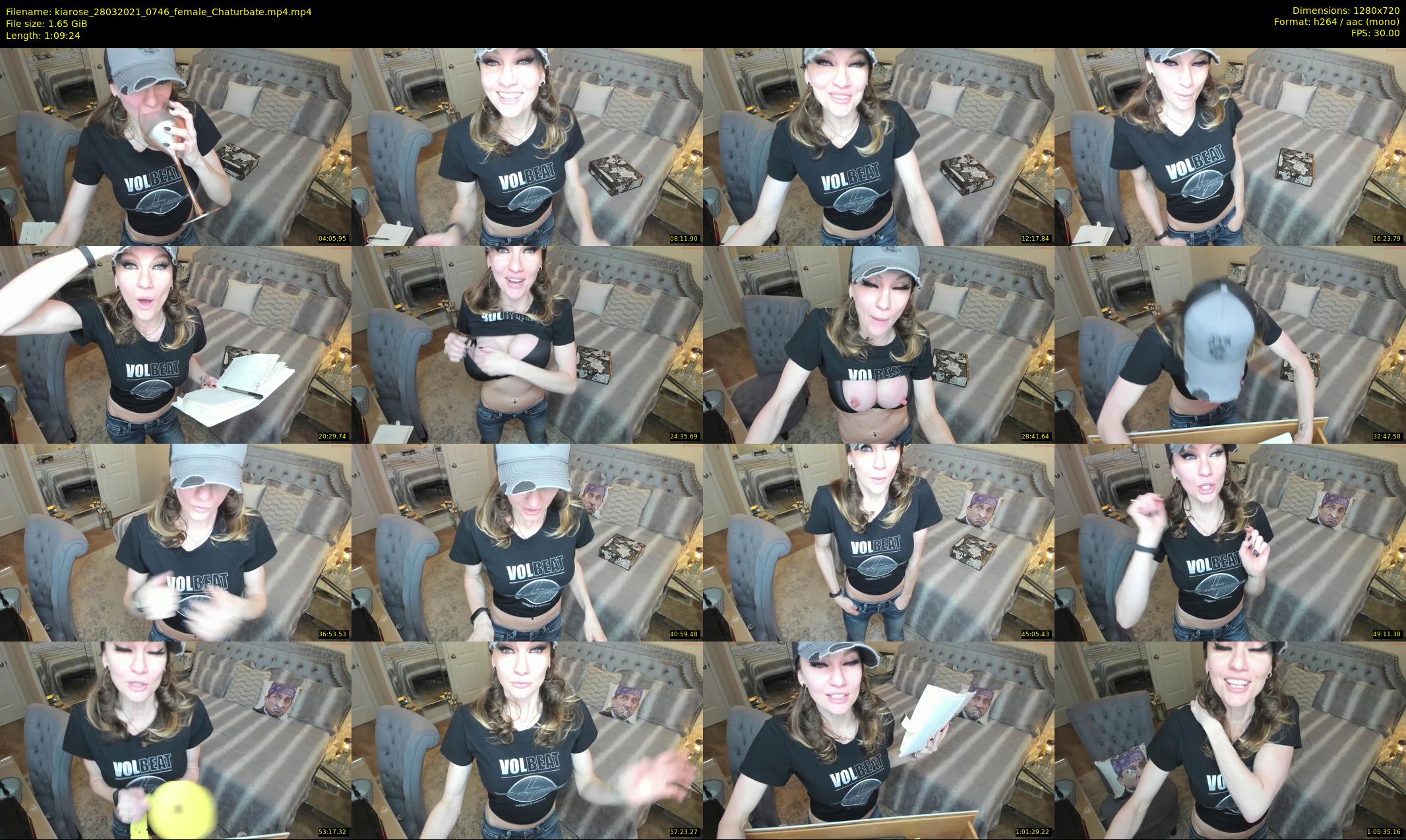 kiarose — 70 minute Chaturbate female cam show recording, 720p, Mar 28, 2021