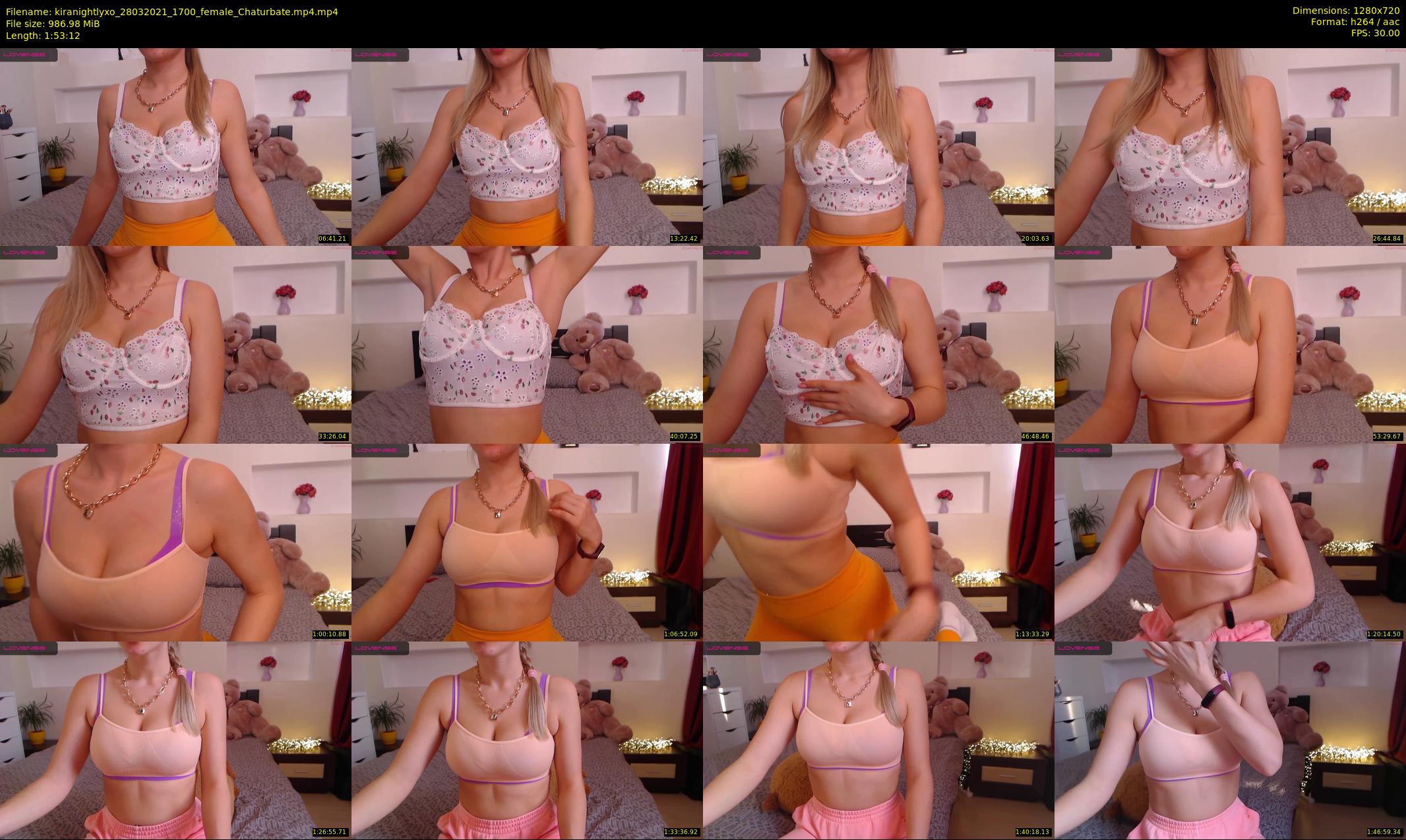 kiranightlyxo — 114 minute Chaturbate female cam show recording, 720p, Mar 28, 2021