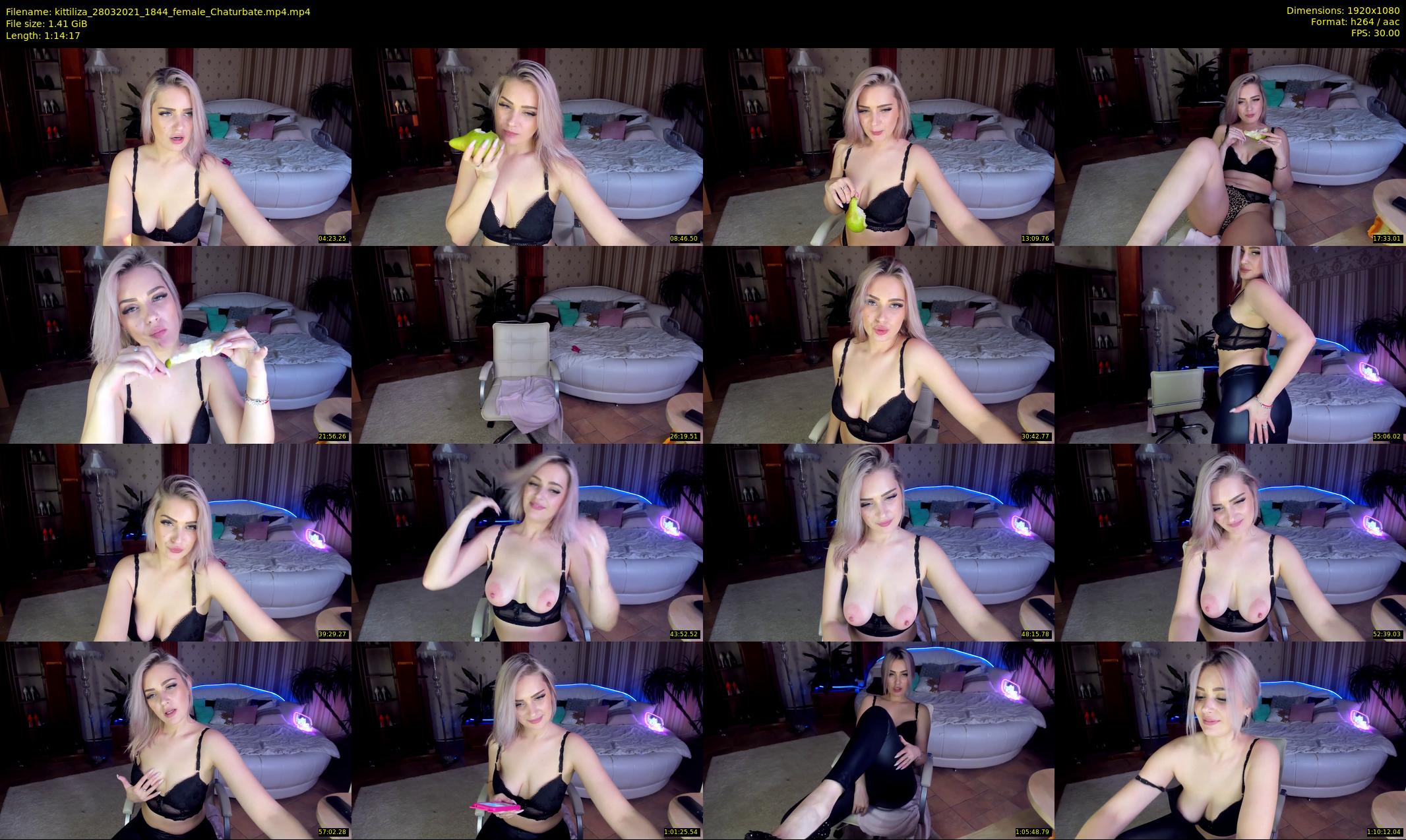 kittiliza — 75 minute Chaturbate female cam show recording, 1080p, Mar 28, 2021